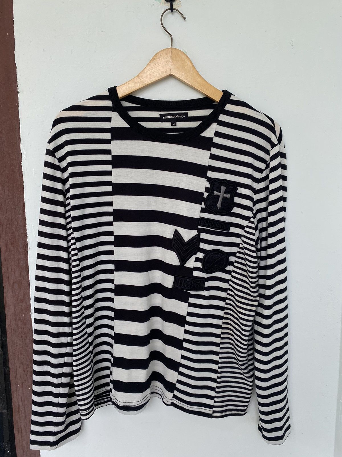 semanticdesign Semantic Design Propel Cross Patch Stripe Longsleeve lgb Size US M / EU 48-50 / 2 - 1 Thumbnail