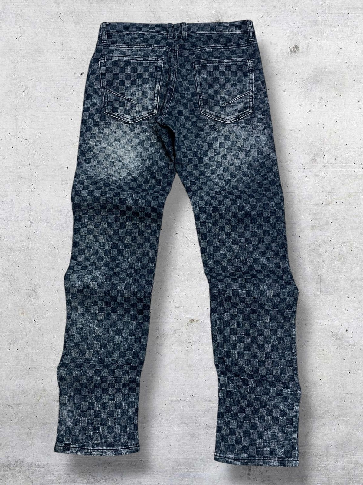In The Attic GROWT BY GRAIL 1990S JAPAN DESIGNER SQUARE CHECKERED PUNK Size US 29 - 7 Thumbnail