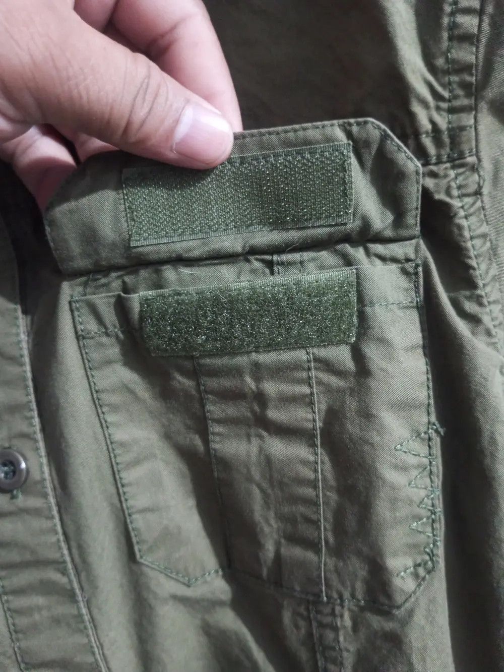 Vintage GOA multi pocket military long shirt Size US XXS / EU 40 - 4 Thumbnail