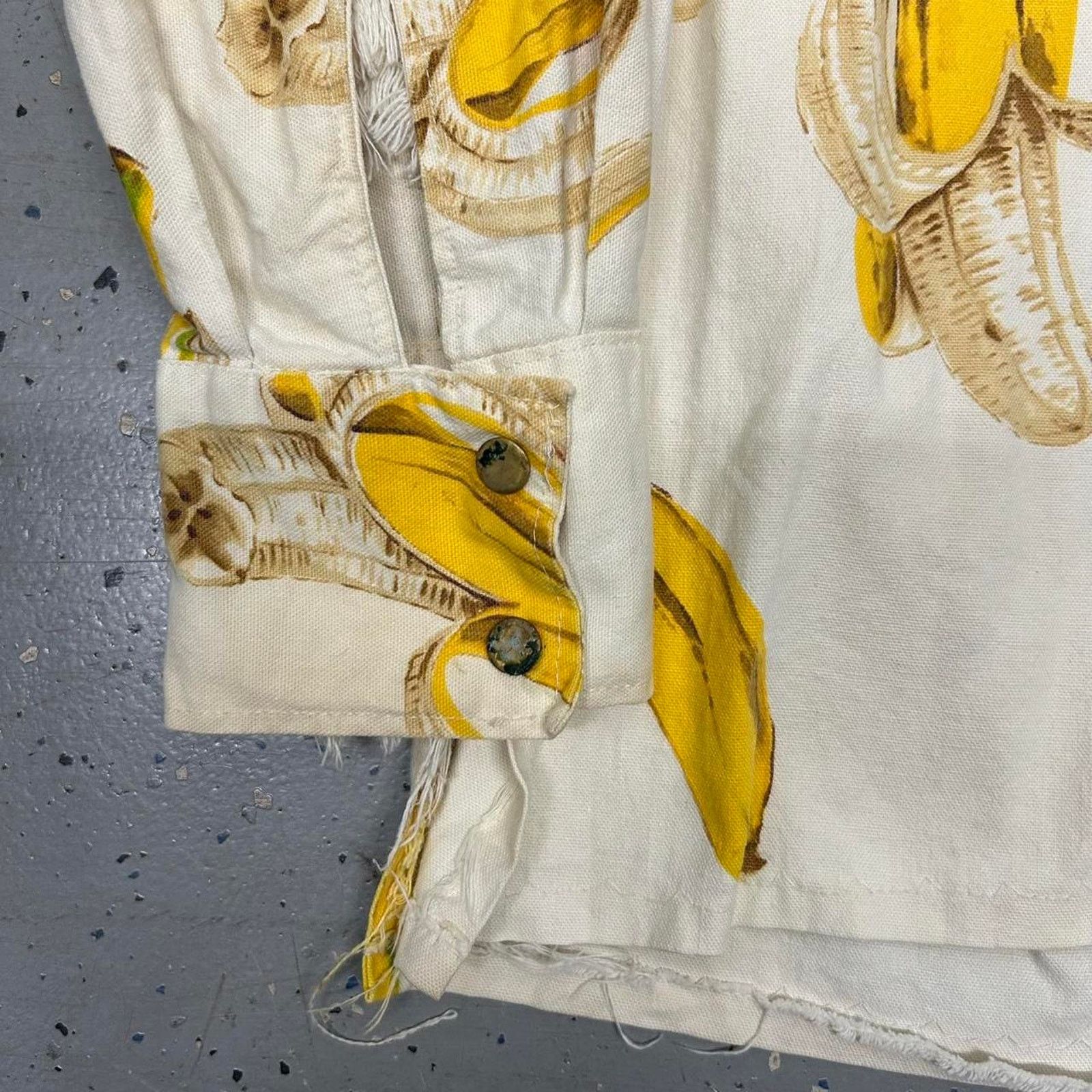 Other VTG Banana AOP Art deco novelty print string collar shirt Size US XL / EU 56 / 4 - 8 Thumbnail