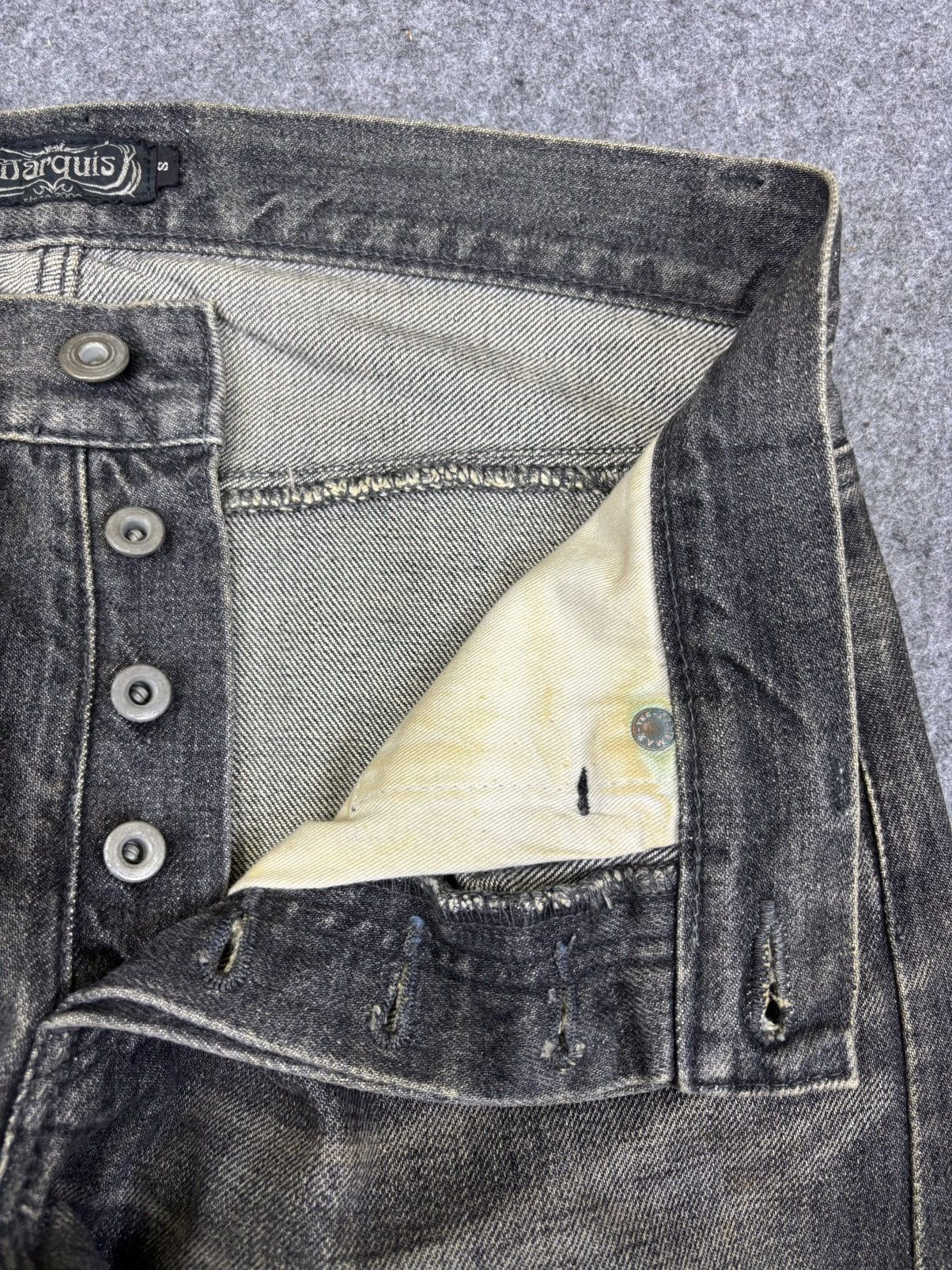 Japanese Brand 💥Artisanal💥Archival Marquis Twin Dragon Mural Denim F972 Size US 32 / EU 48 - 9 Thumbnail