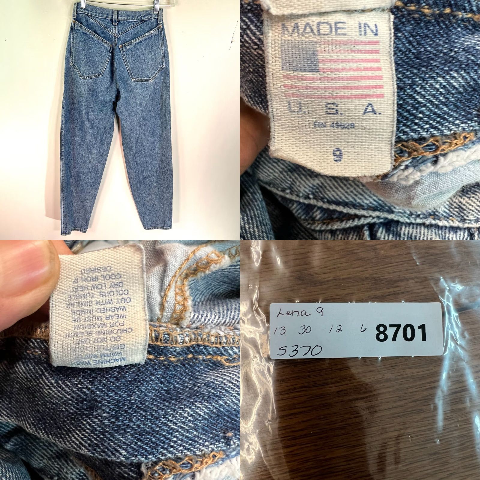 Vintage VINTAGE Zena Mom Jeans Women Size 9 26x30 Medium Wash High Rise Classic Fit US Made Size 30" / US 8 / IT 44 - 8 Thumbnail