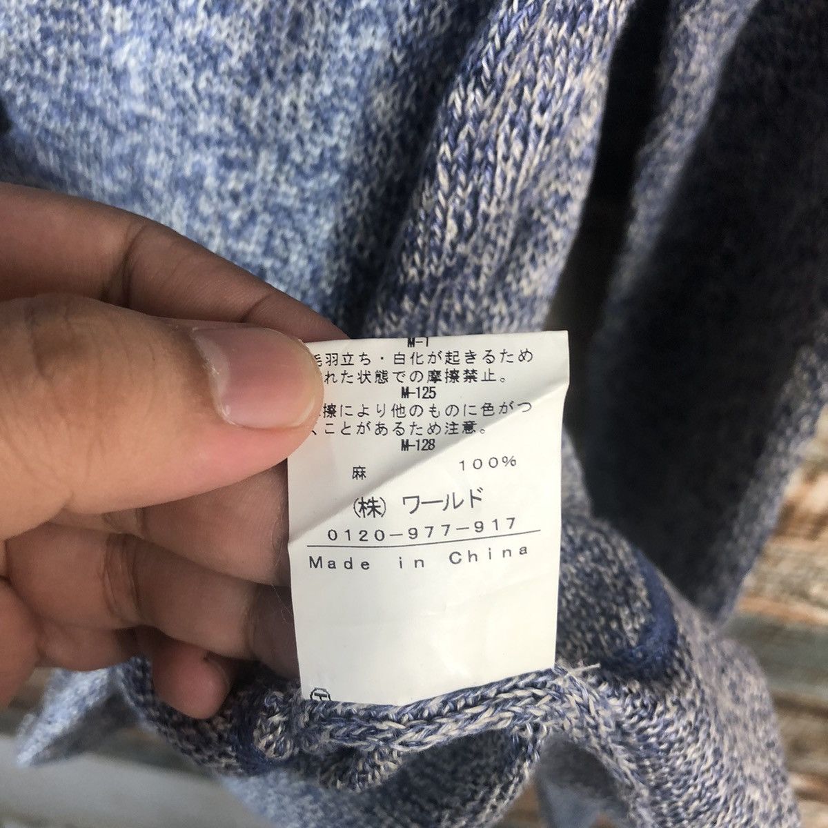 Boycott × Homespun Knitwear BoyCott Blue Cardigan Knitwear #A1285 Size M / US 6-8 / IT 42-44 - 12 Thumbnail