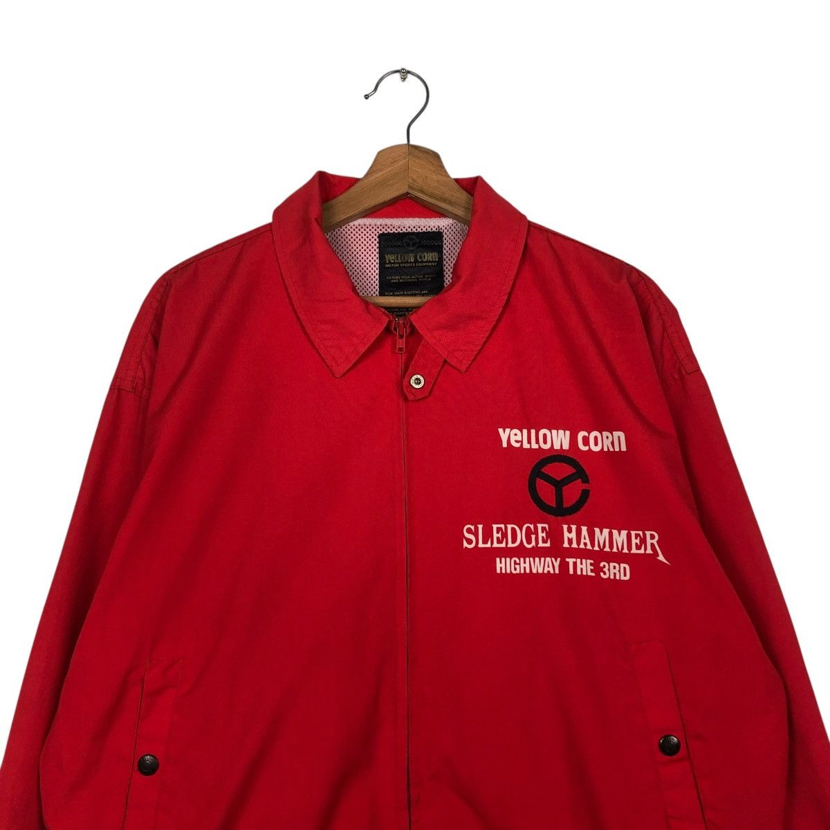 YELLOW CORN VINTAGE RACING JACKET YELLOW CORN BIG LOGO SPELL OUT KADOYA Size US L / EU 52-54 / 3 - 5 Thumbnail