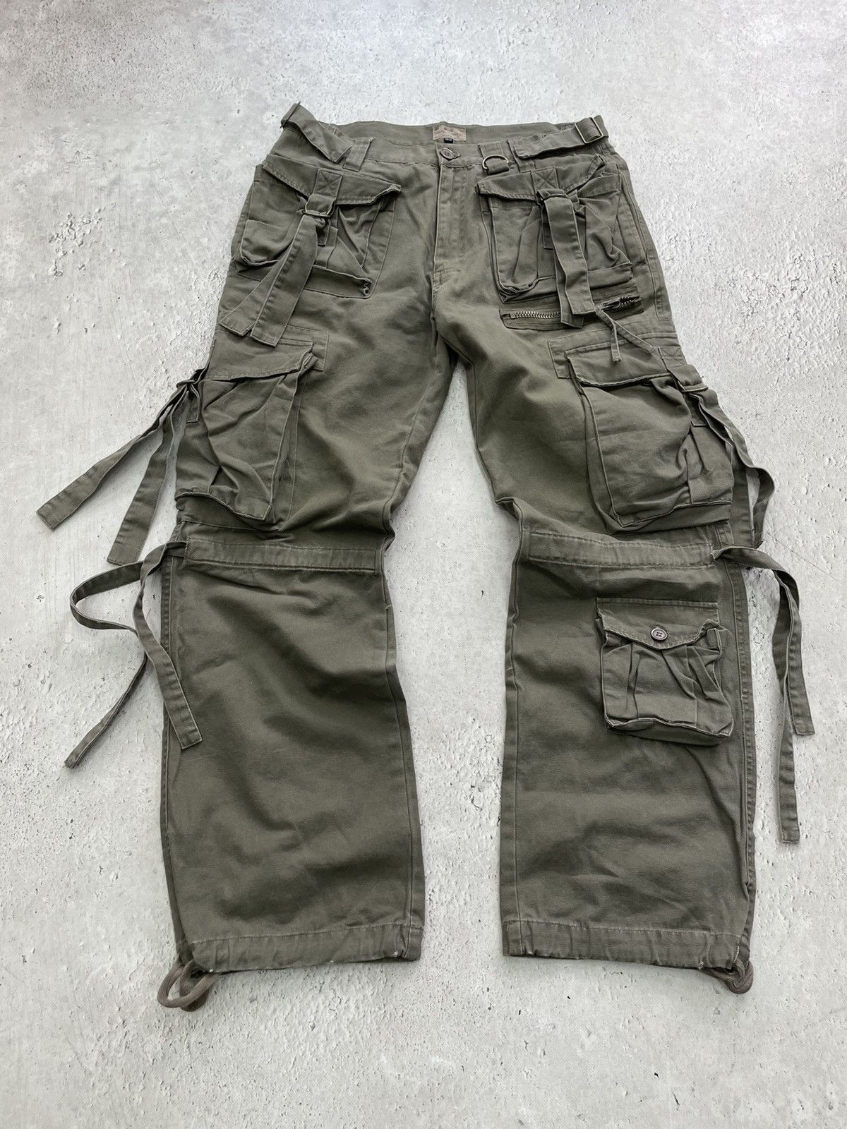 Jack & Jones Rare bondage Junya watanbe style cargo baggy pants y2k Size US 34 / EU 50 - 2 Thumbnail
