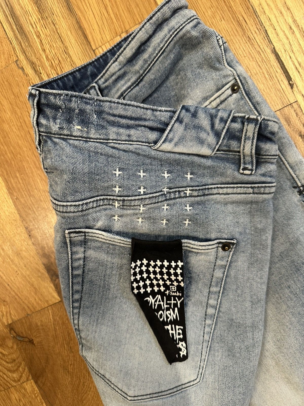 Ksubi Ksubi Knee Hole Blue Denim Jeans Size 36 Size US 36 / EU 52 - 4 Thumbnail