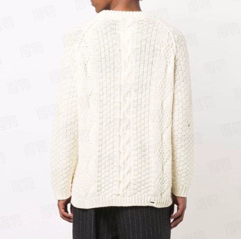 Maison Margiela Maison Margiela Multicolored pure sheep wool men's pullover Size US S / EU 44-46 / 1 - 7 Thumbnail