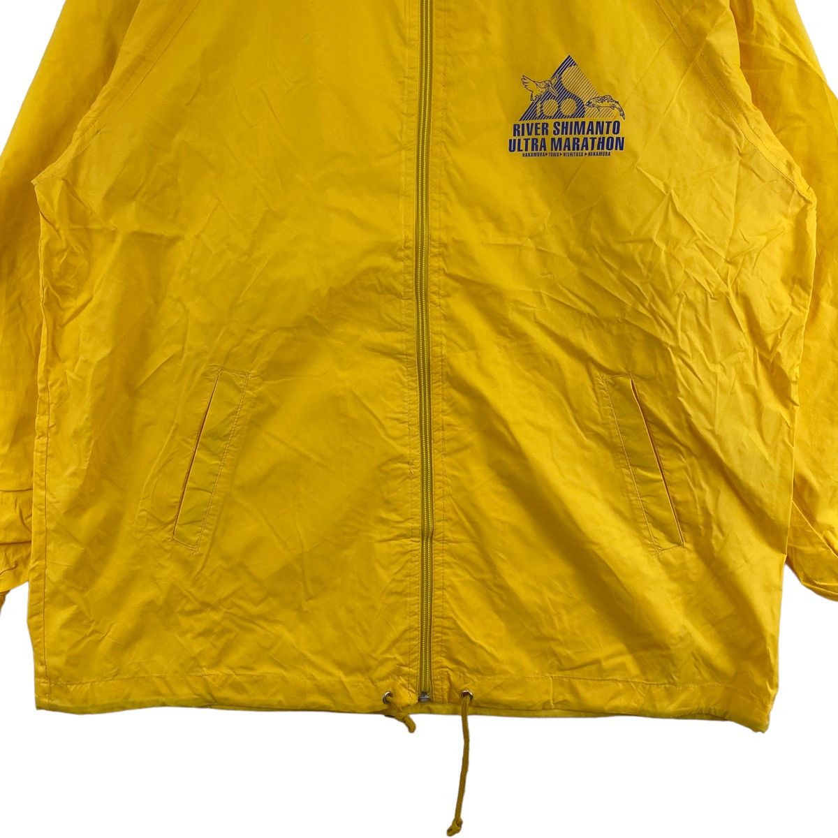Japanese Brand RIVER SHIMANTO Ultra Marathon Japan Yellow Coach Jacket Size US L / EU 52-54 / 3 - 3 Thumbnail