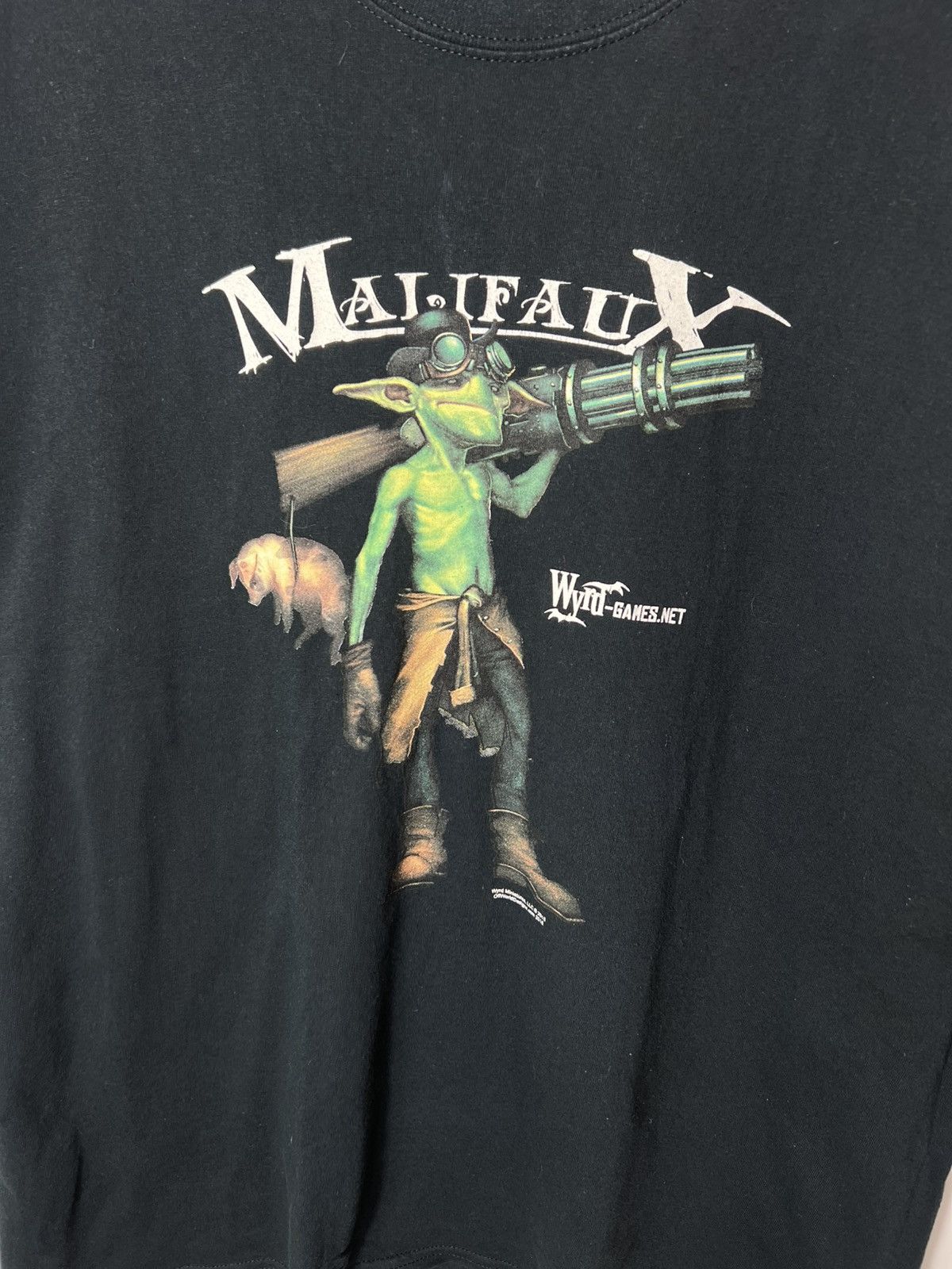 Vintage Malifaux Wyrd Games Gremlin Graphic Fantasy Tabletop Tee Size US L / EU 52-54 / 3 - 2 Thumbnail
