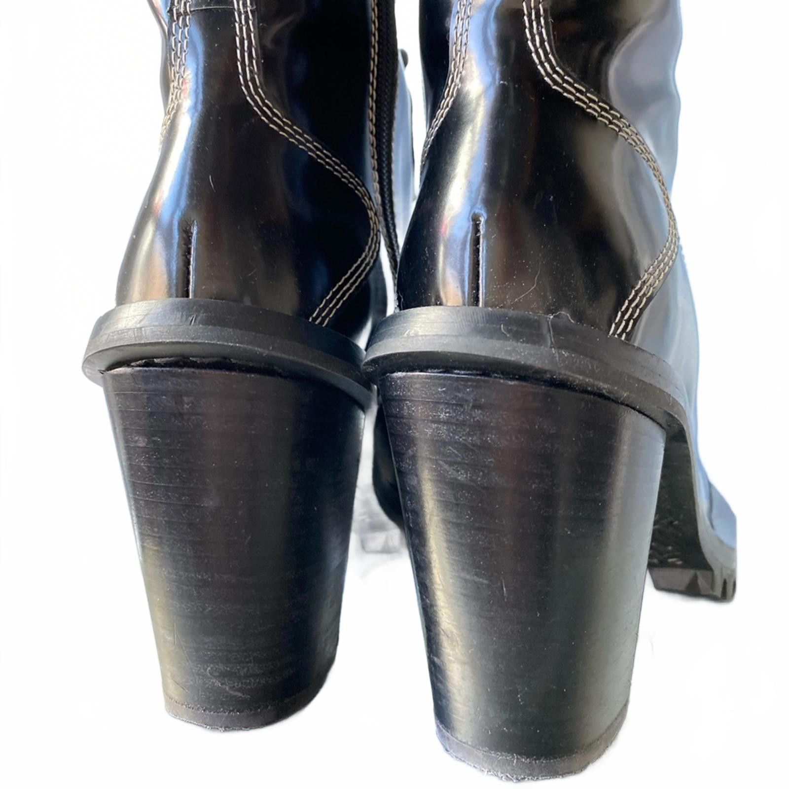 Acne Studios Acne Studios Leather Heeled Combat Boots Lug Sole 39 Size US 9 / IT 39 - 6 Thumbnail