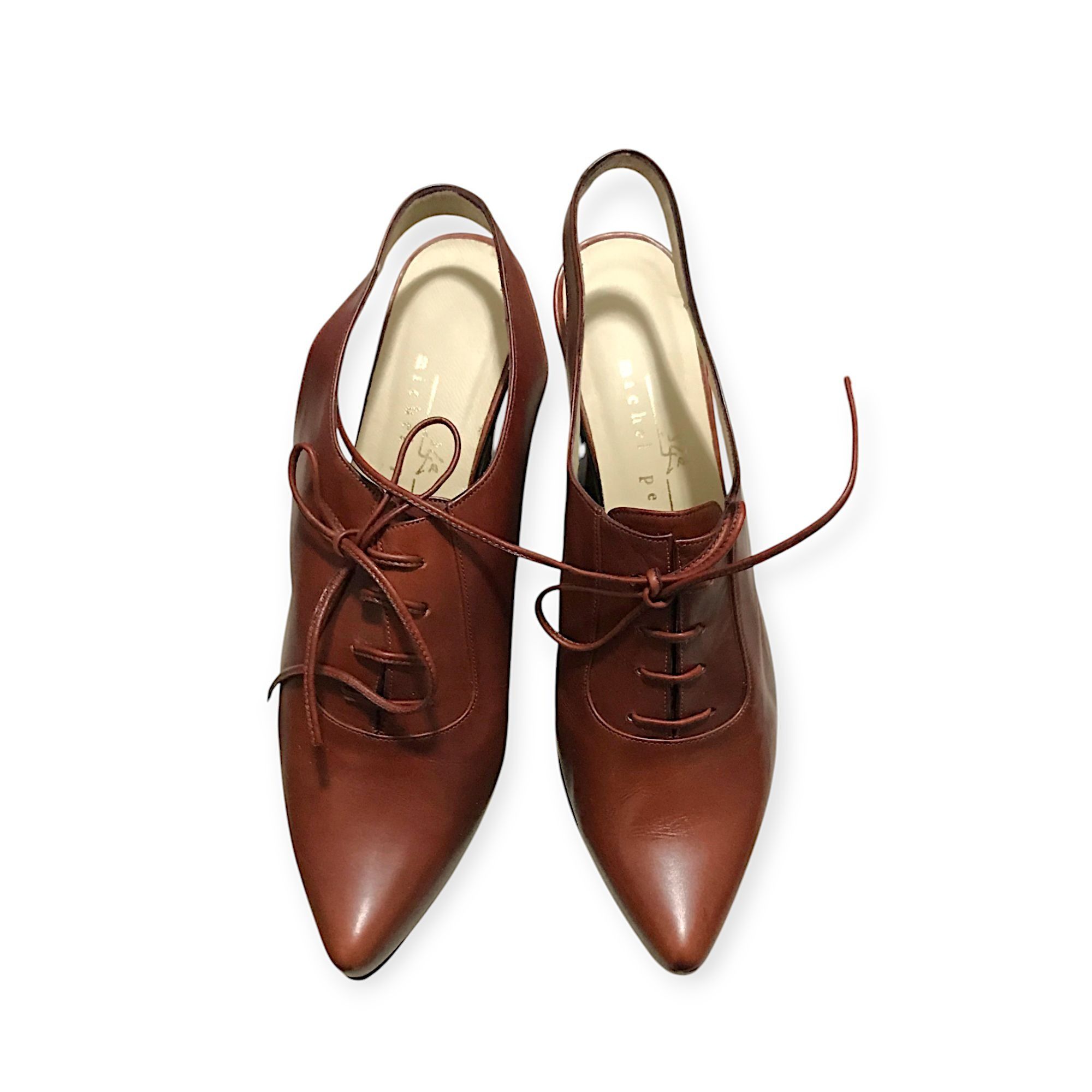 Other Vintage Michel Perry Sculptural Slingback Pumps, Archival Fo Size US 7.5 / IT 37.5 - 4 Thumbnail