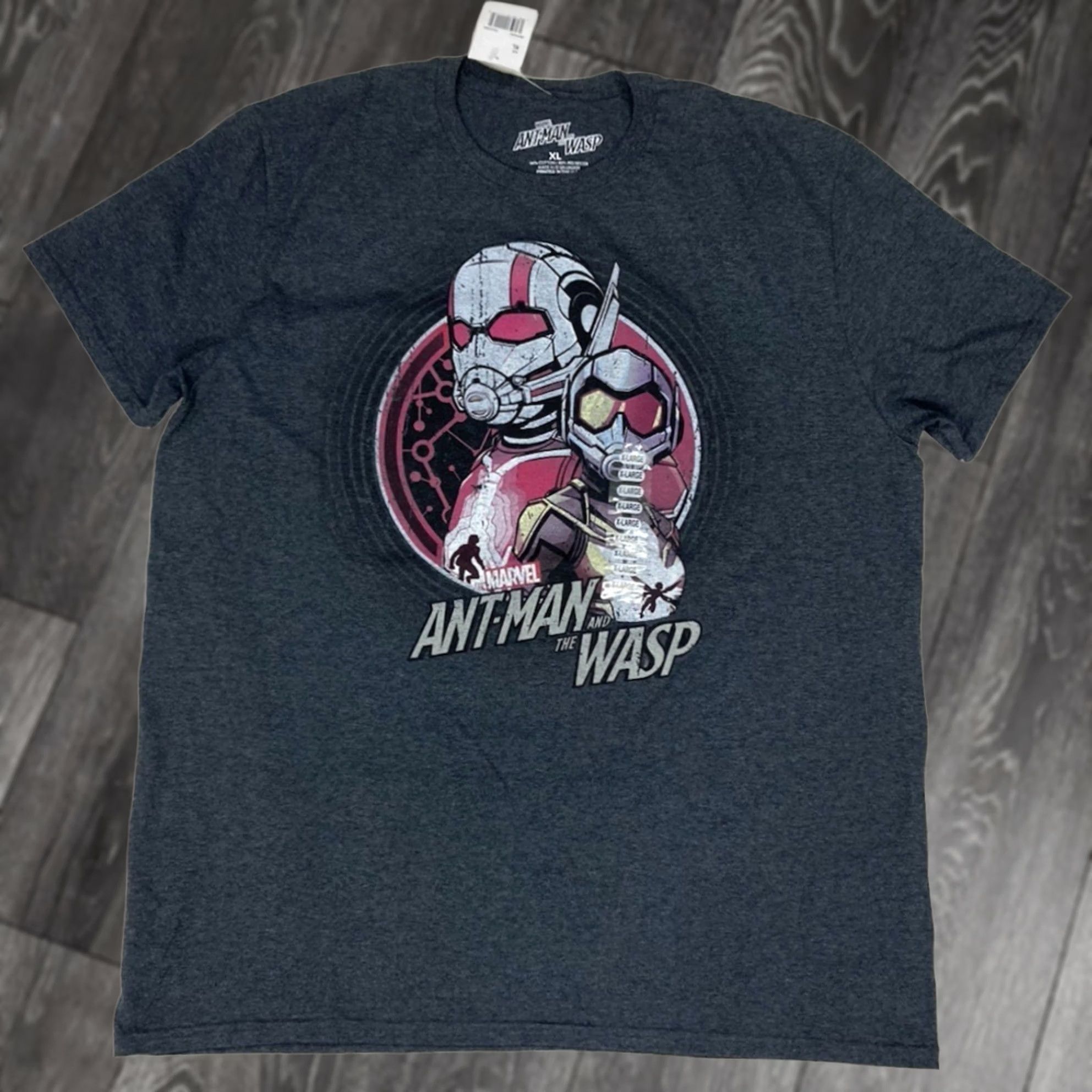 Vintage VINTAGE Marvel Ant-Man And The Wasp Graphic T-shirt Men XL Gray Short Sleeve Size US XL / EU 56 / 4 - 1 Thumbnail