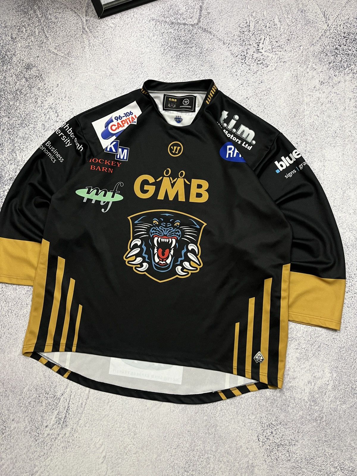 GMB Nottingham Panthers Warrior Ice Hockey Jersey Shirt Rare
