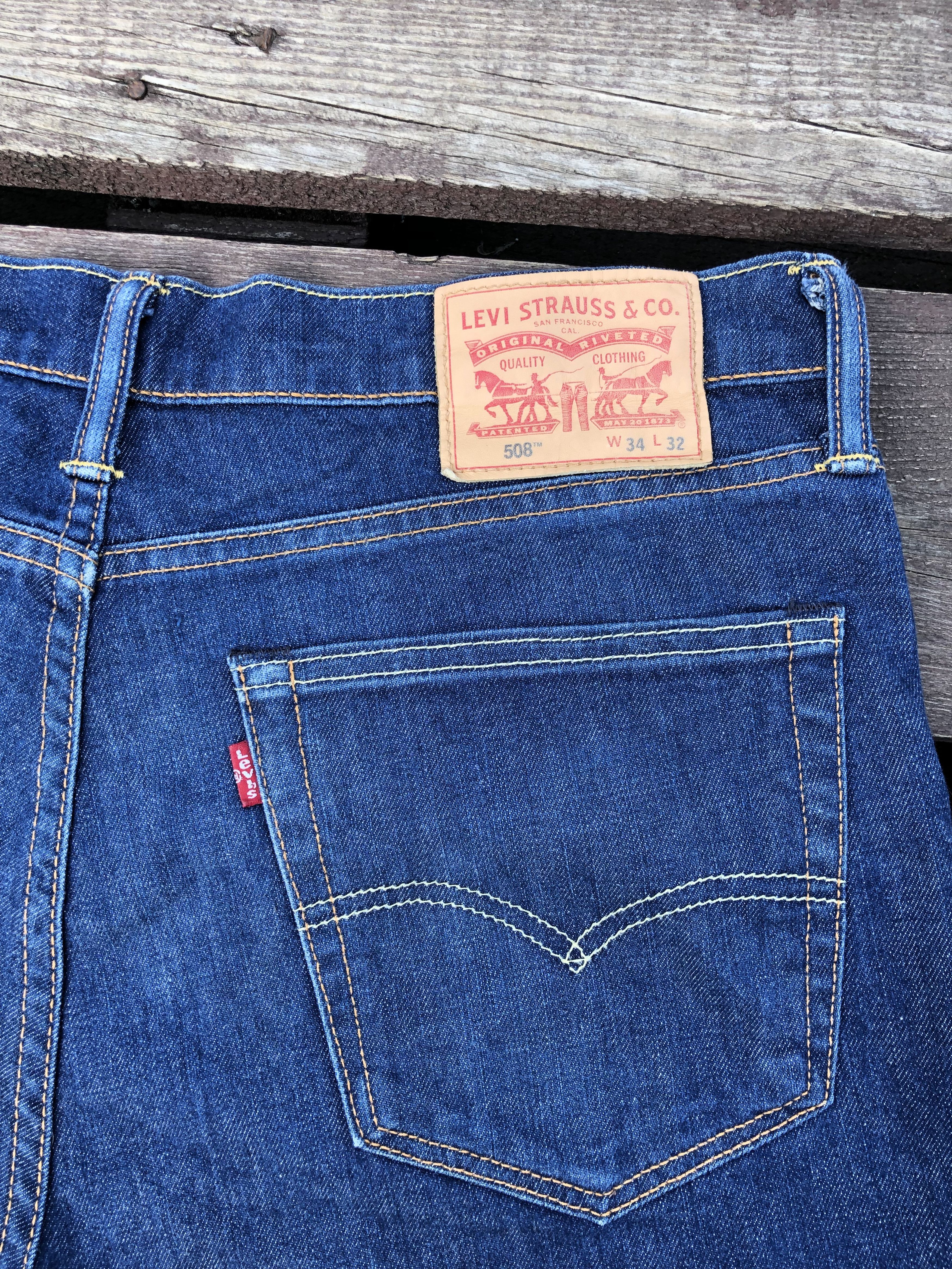 Levi's Vintage 2000s Levi’s 508 Custom Cut Denim Shorts Size W34 Size US 34 / EU 50 - 11 Thumbnail