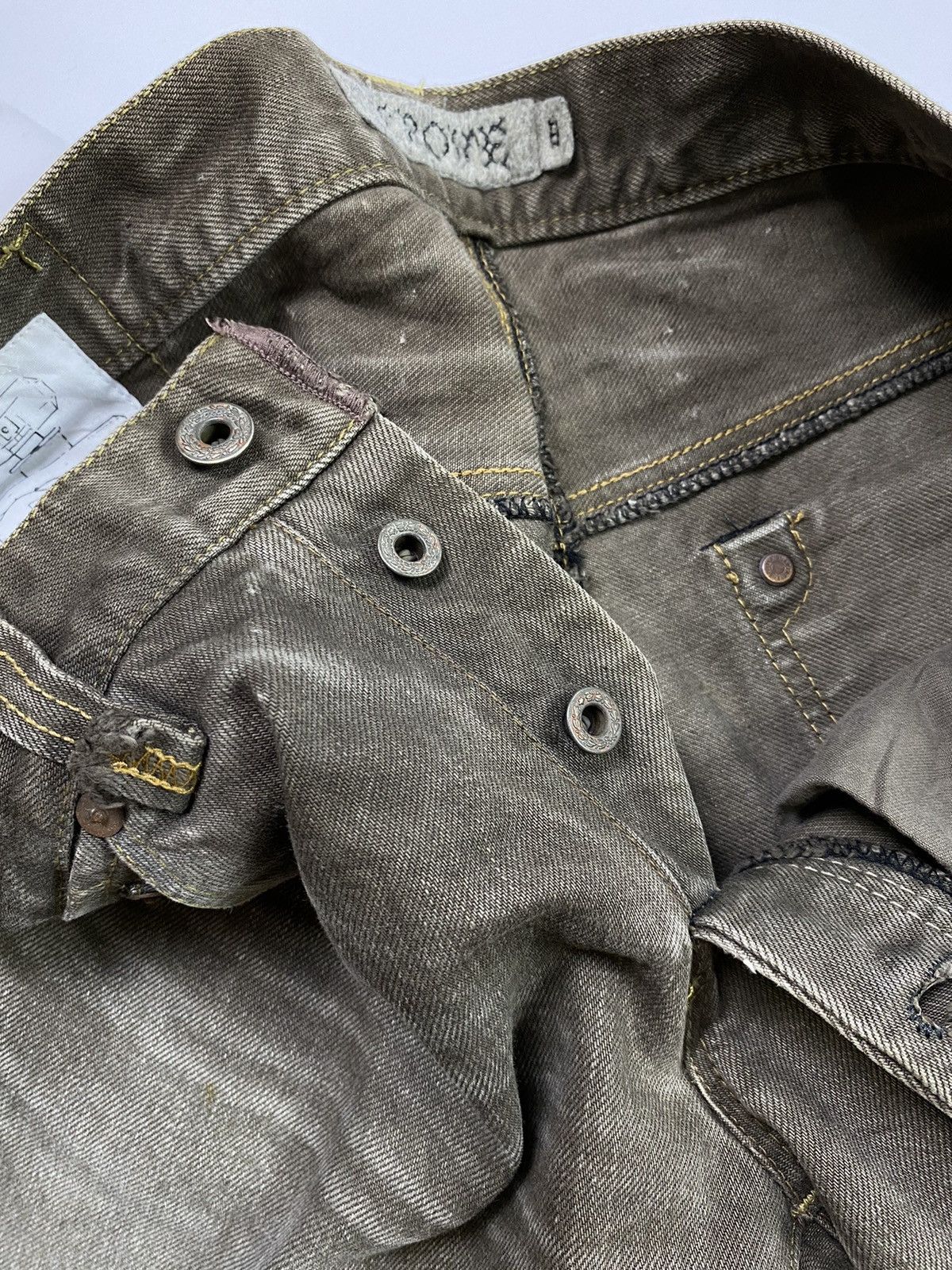If Six Was Nine lace up trove distress jeans pant ifsixwasnine vkei style Size US 32 / EU 48 - 11 Thumbnail