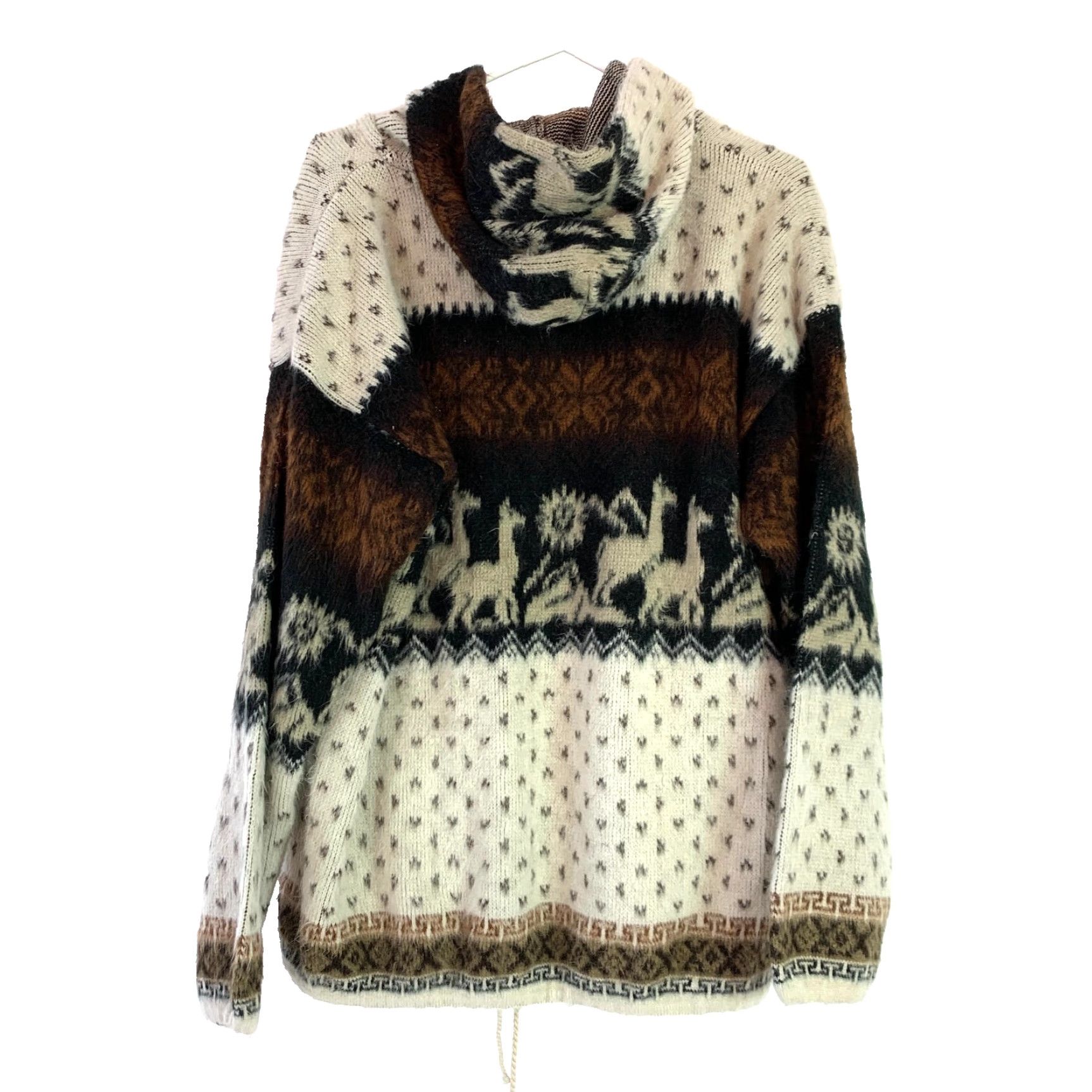 Vintage Yari Artesanias Soft Fuzzy Alpaca Pockets Sweater Jacket Large Size US L / EU 52-54 / 3 - 7 Thumbnail