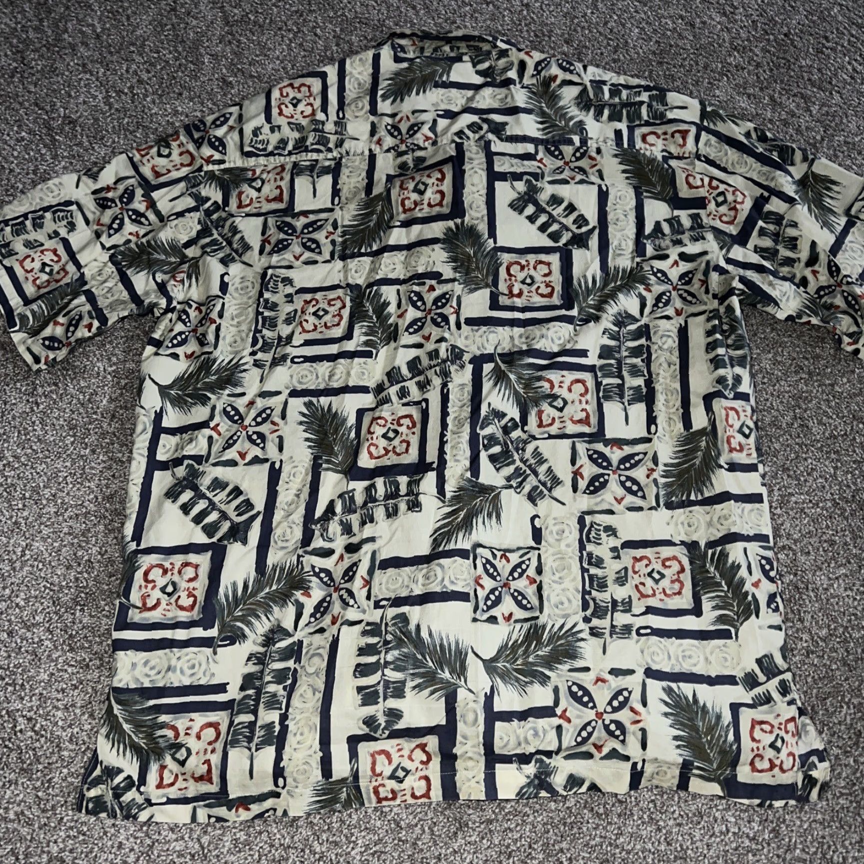 Vintage VINTAGE Kahala Shirt Hawaiian Short Sleeve Button-Up Mens L Beige 90s Theme Mens Size US L / EU 52-54 / 3 - 4 Thumbnail