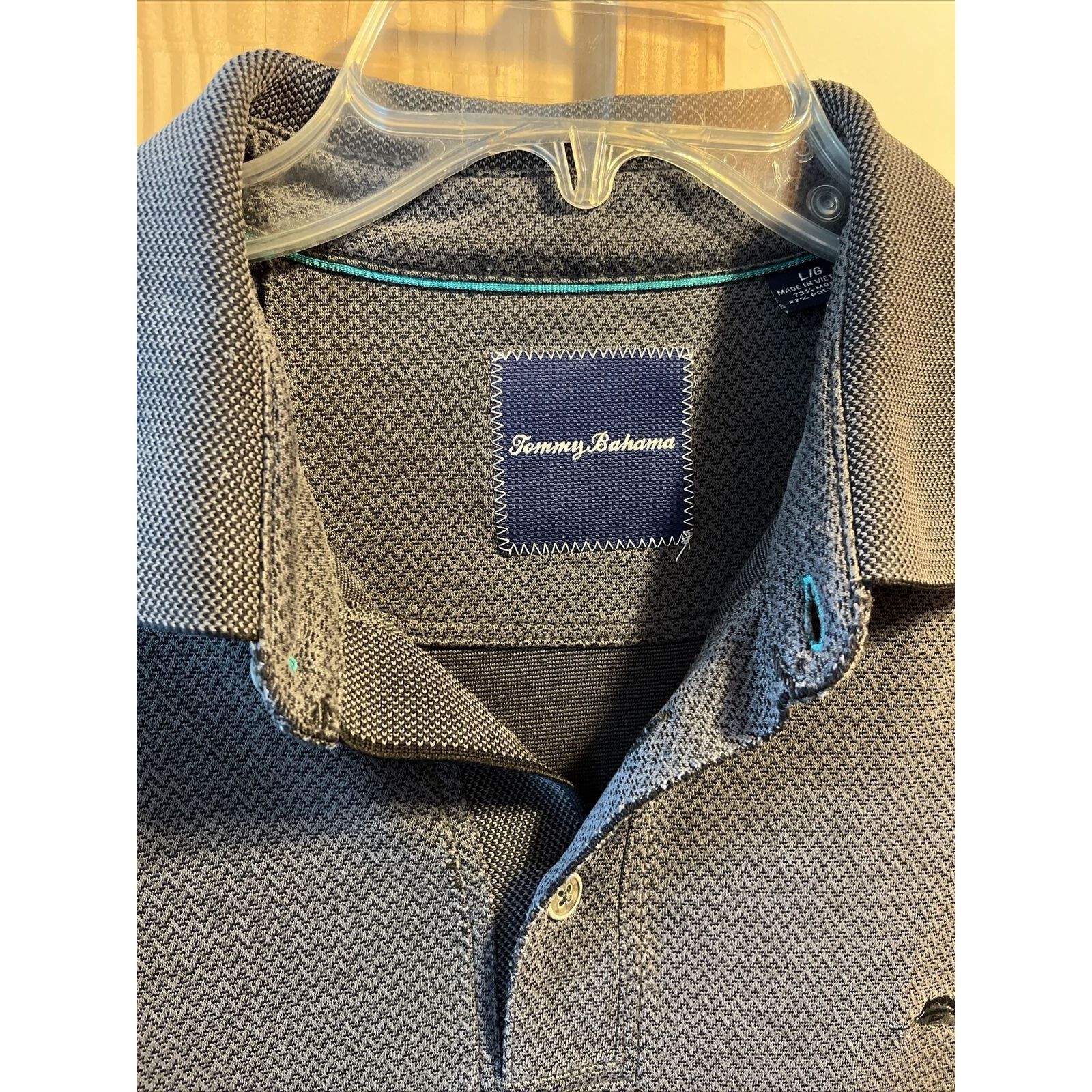 Tommy Bahama Tommy Bahama Men’s Large Gray Modal Blend button Polo Shirt Size US L / EU 52-54 / 3 - 3 Thumbnail