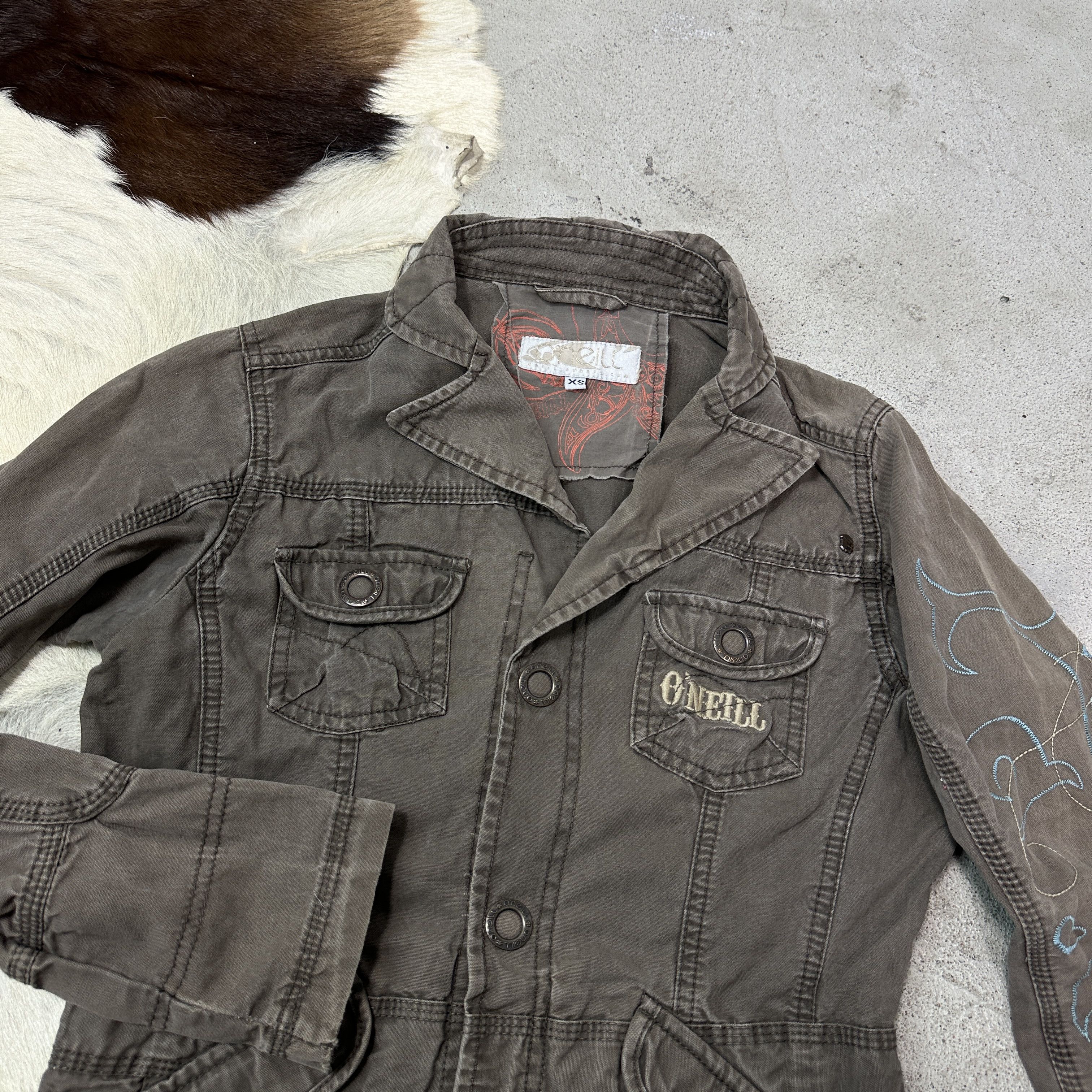 O'Neill Vintage Avant Garde Utility Military Styled oNeil Jacket 00s Size XS / US 0-2 / IT 36-38 - 4 Thumbnail