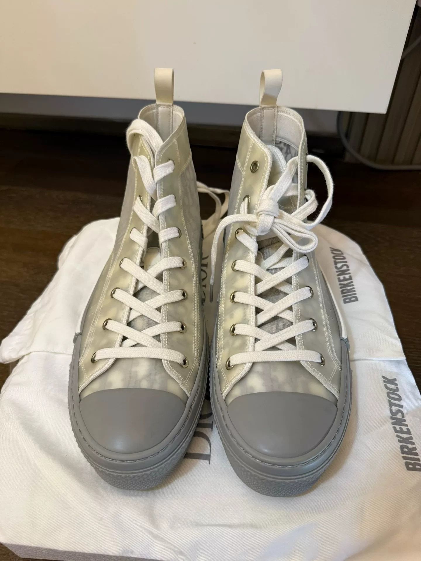 Dior Dior B23 High-Top Sneakers in Gray Blue Size US 10 / EU 43 - 1 Thumbnail