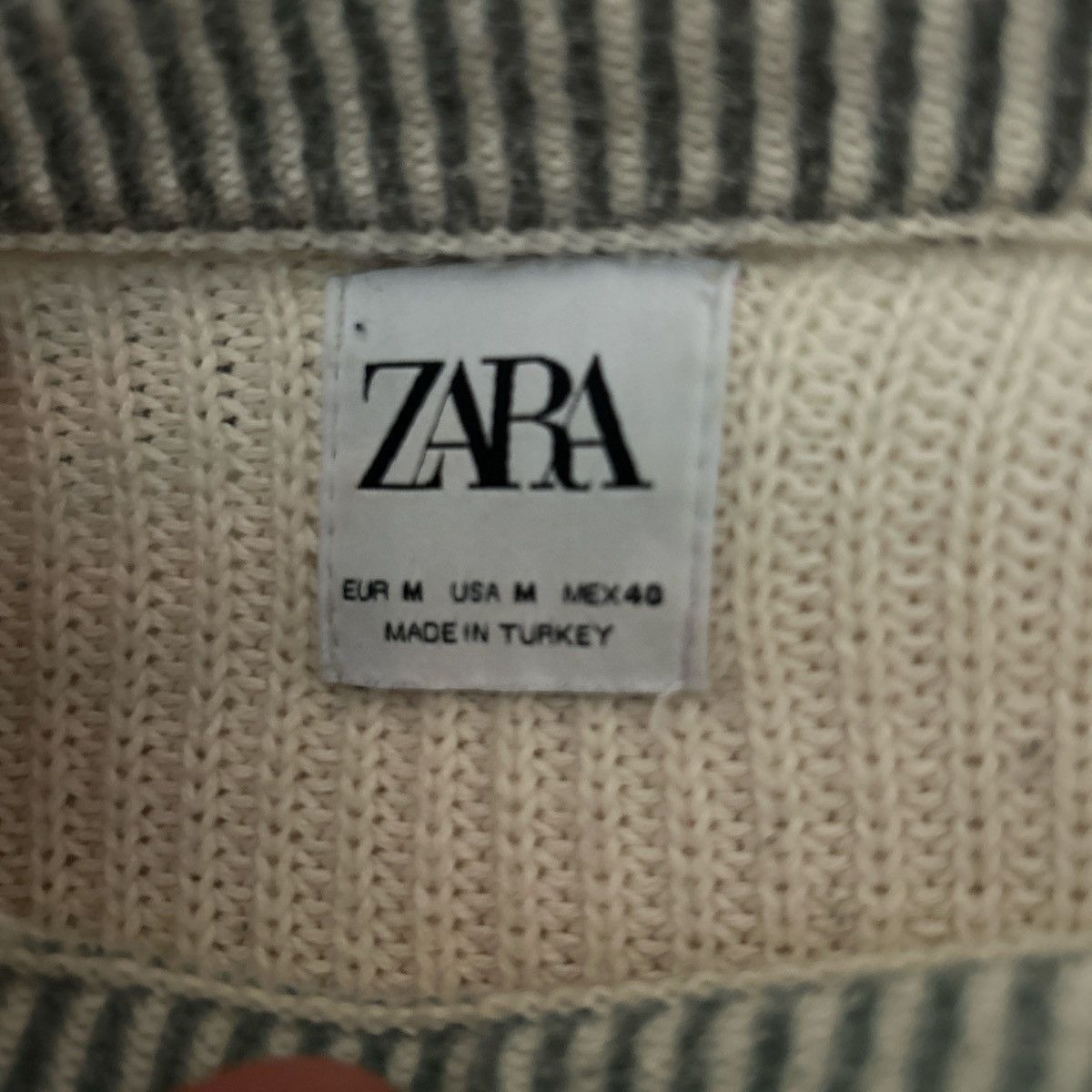 Zara Cream Gray Gradient Zara sweater Size US M / EU 48-50 / 2 - 3 Thumbnail