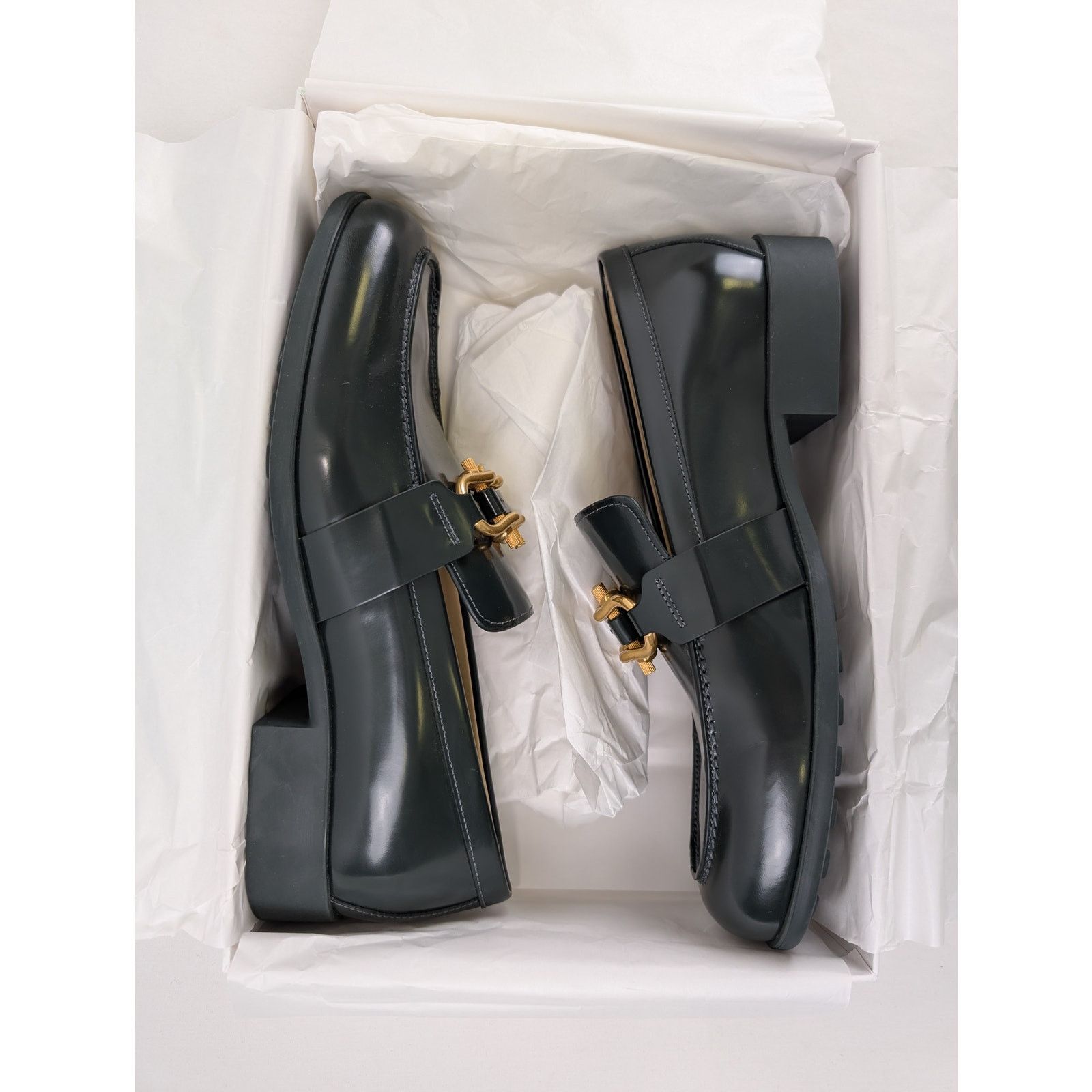 Bottega Veneta o1rshd1 Monsieur Loafers Shoe Boots in Dark Green Size US 10.5 / EU 43-44 - 17 Thumbnail