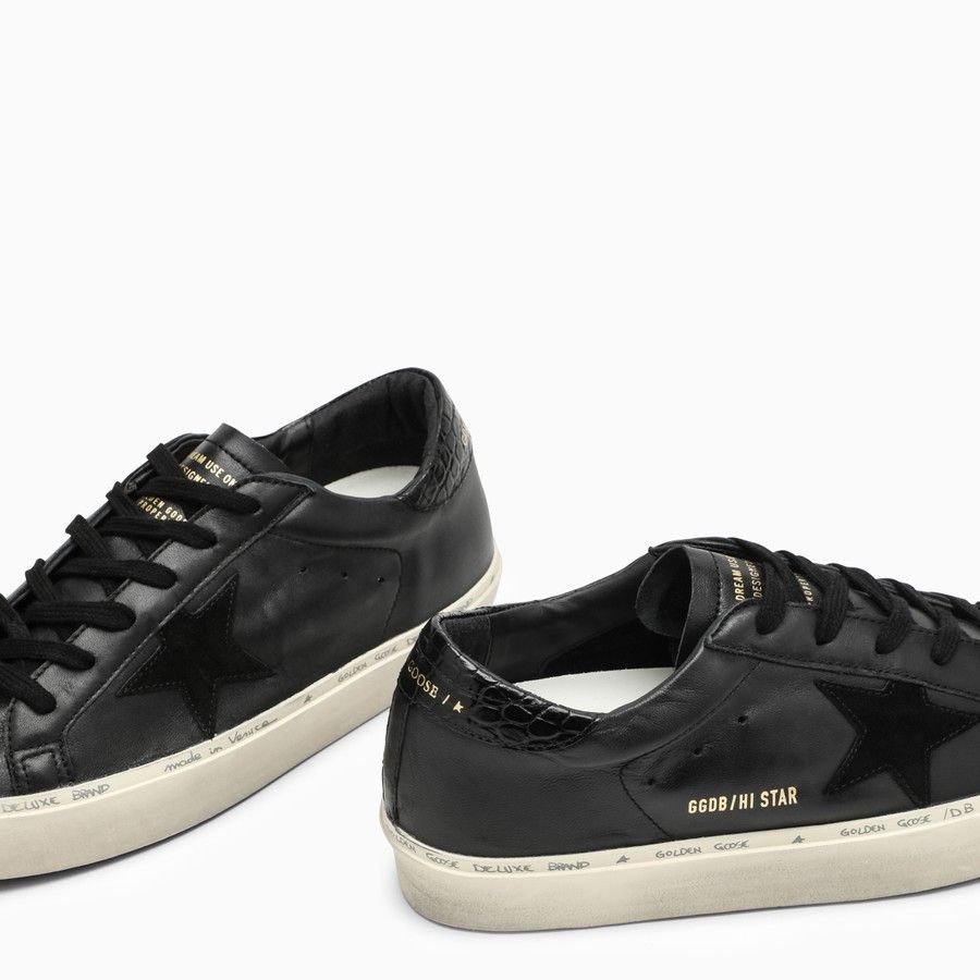 Golden Goose o1d2blof0824 Low Hi Star Trainer With Platform in Black Size US 10 / IT 40 - 5 Thumbnail