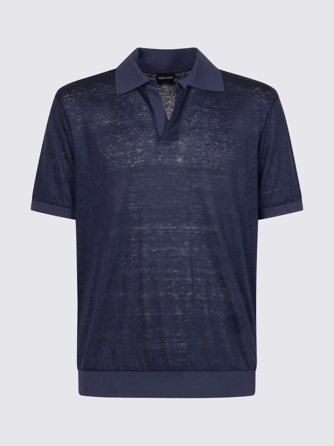 Giorgio Armani Giorgio Armani Polo Shirt Men Blue Size US XXL / EU 58 / 5 - 1 Thumbnail