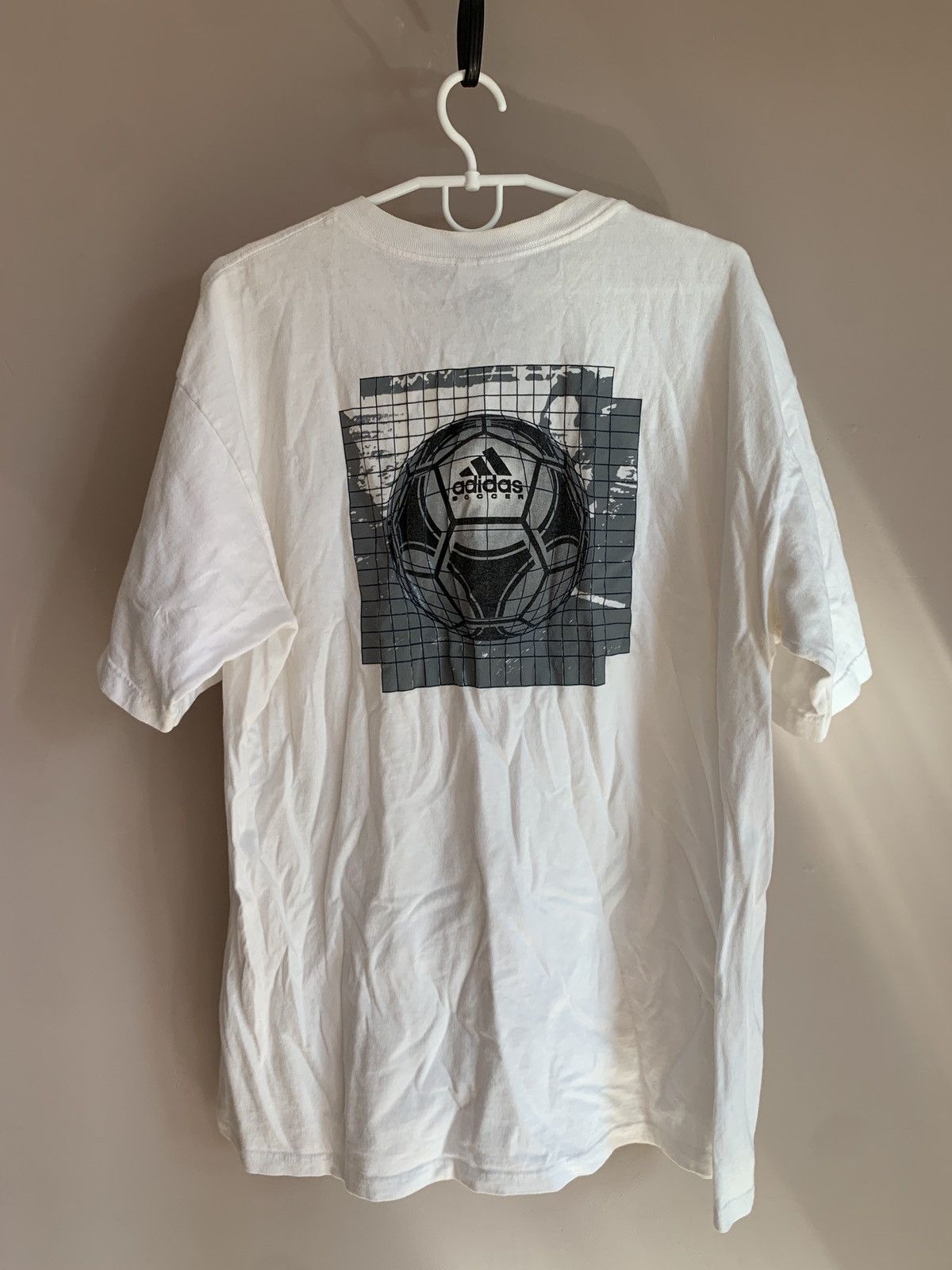 Adidas Adidas Vintage Football T Shirt Soccer Size L Size US L / EU 52-54 / 3 - 1 Thumbnail
