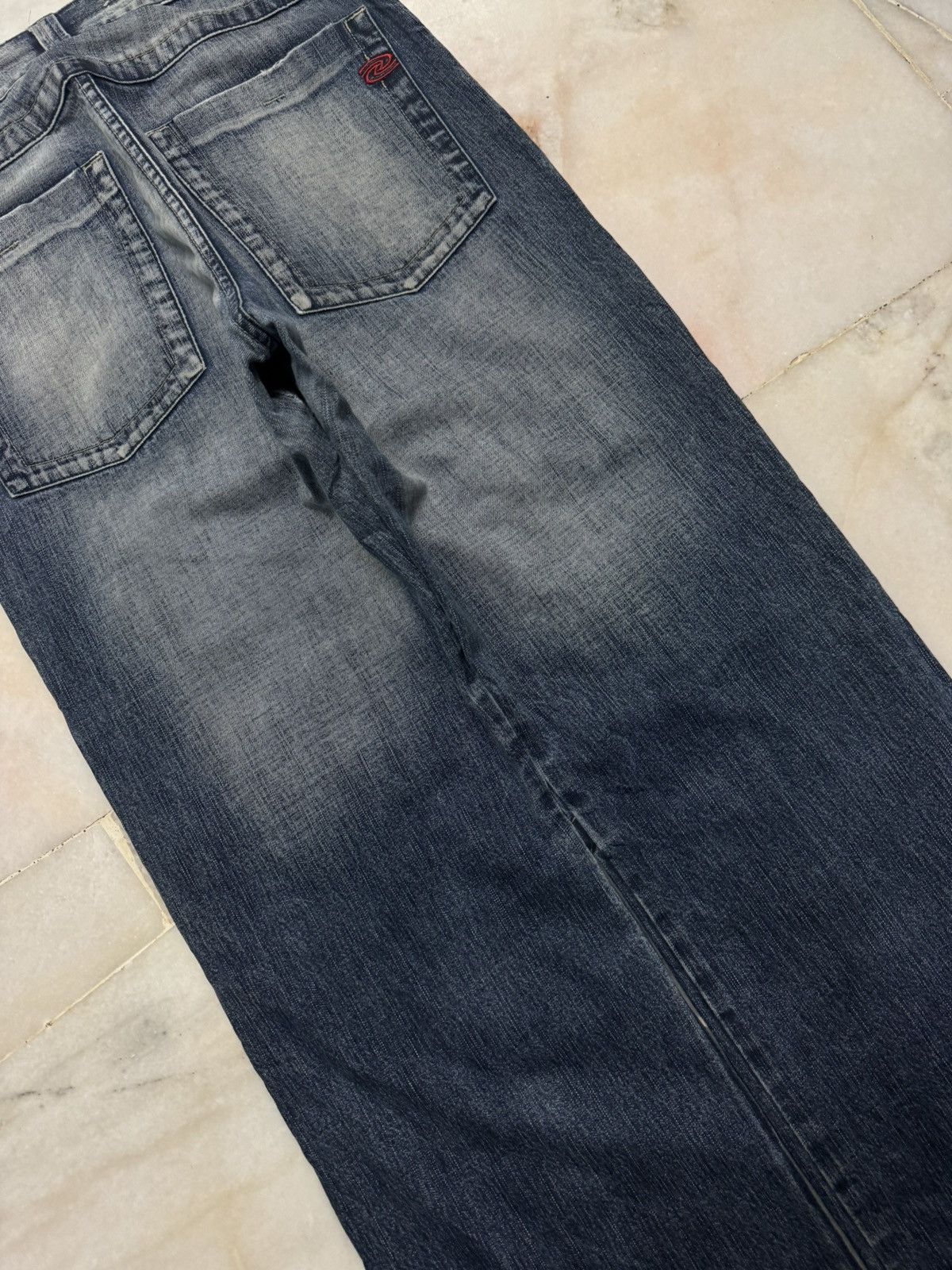 Japanese Brand BAGGY FLARE VINTAGE JAPANESE THRASHED JEANS 90s Size US 32 / EU 48 - 14 Thumbnail