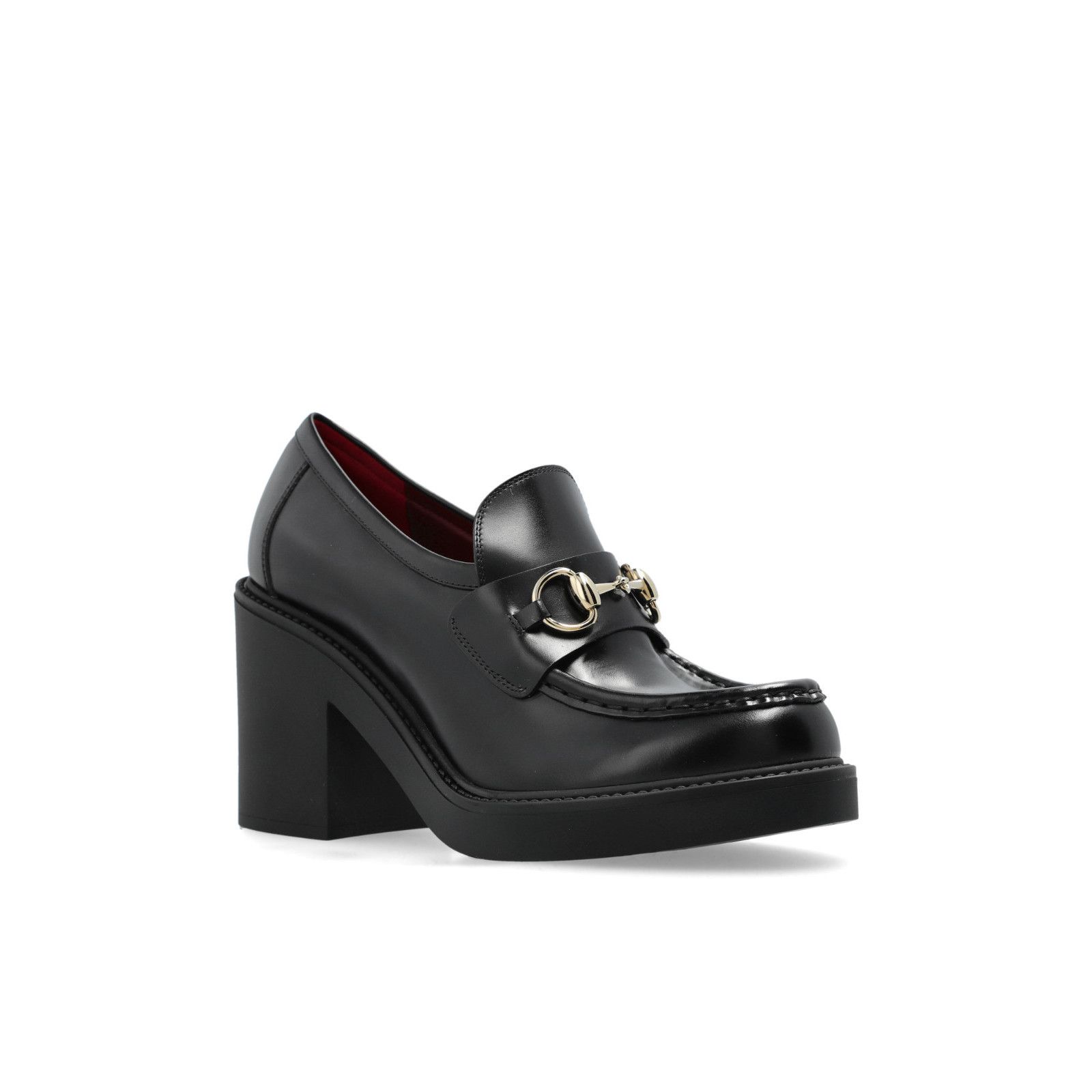 GUCCI Horsebit Black Platform Loafers New & Authentic (Women