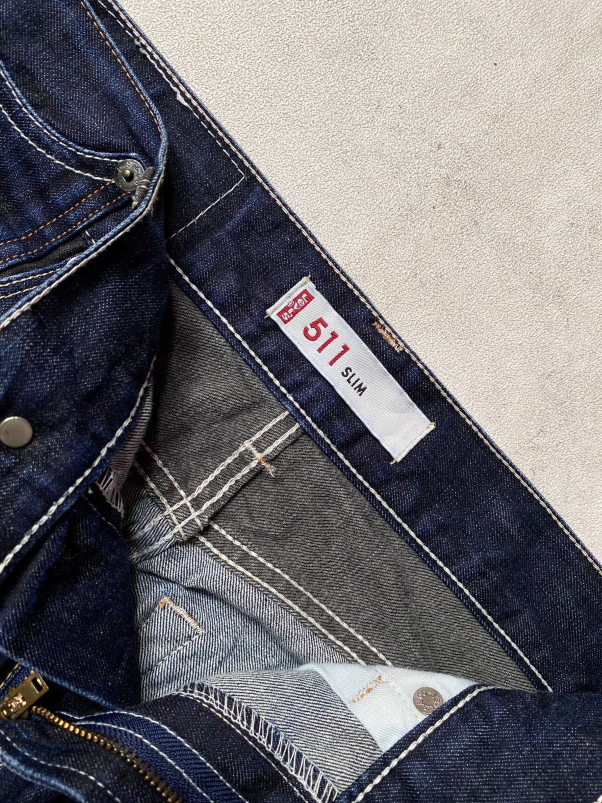 Levi's Vintage 00s Levis 511 Japan Zip Pocket Indigo Denim Size US 32 / EU 48 - 15 Thumbnail