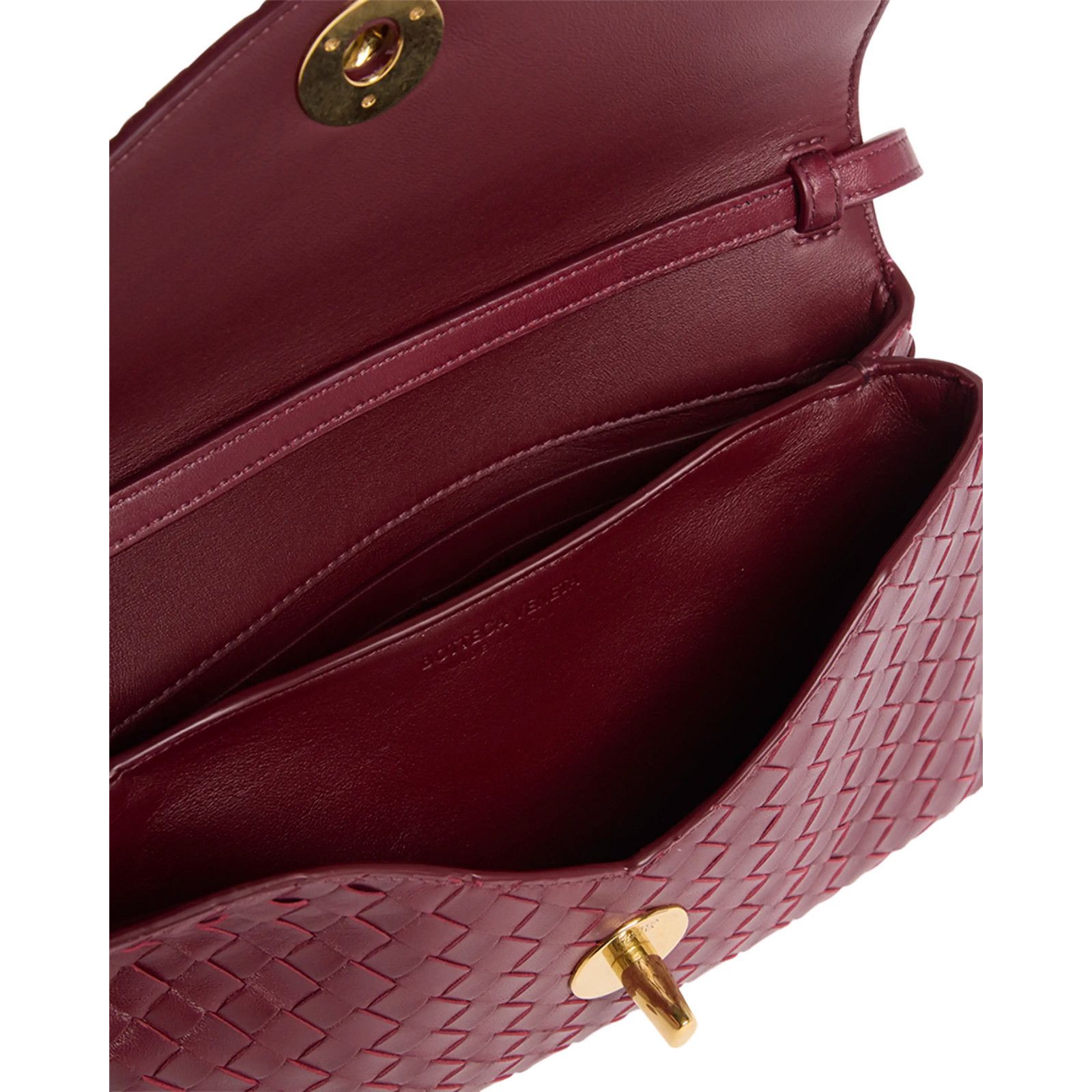 Bottega Veneta BOTTEGA VENETA Knot Lock $3500 Barolo Leather Crossbody Bag Size ONE SIZE - 3 Thumbnail
