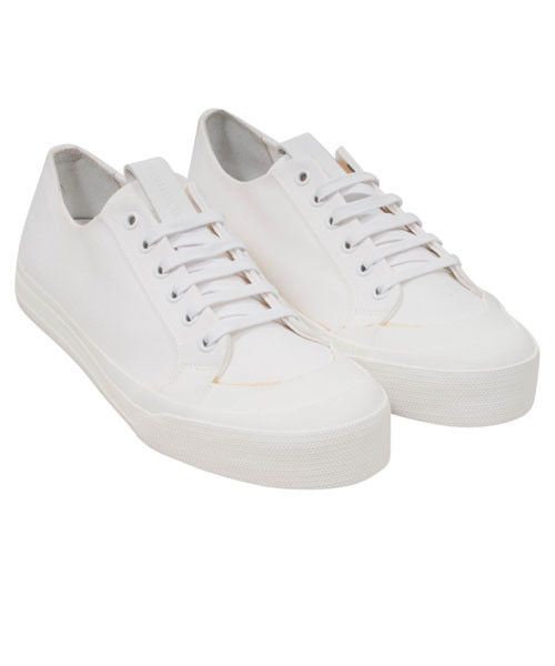 Bottega Veneta Speedster Sneakers White Canvas Low Top Size US 8 / EU 41 - 1 Thumbnail