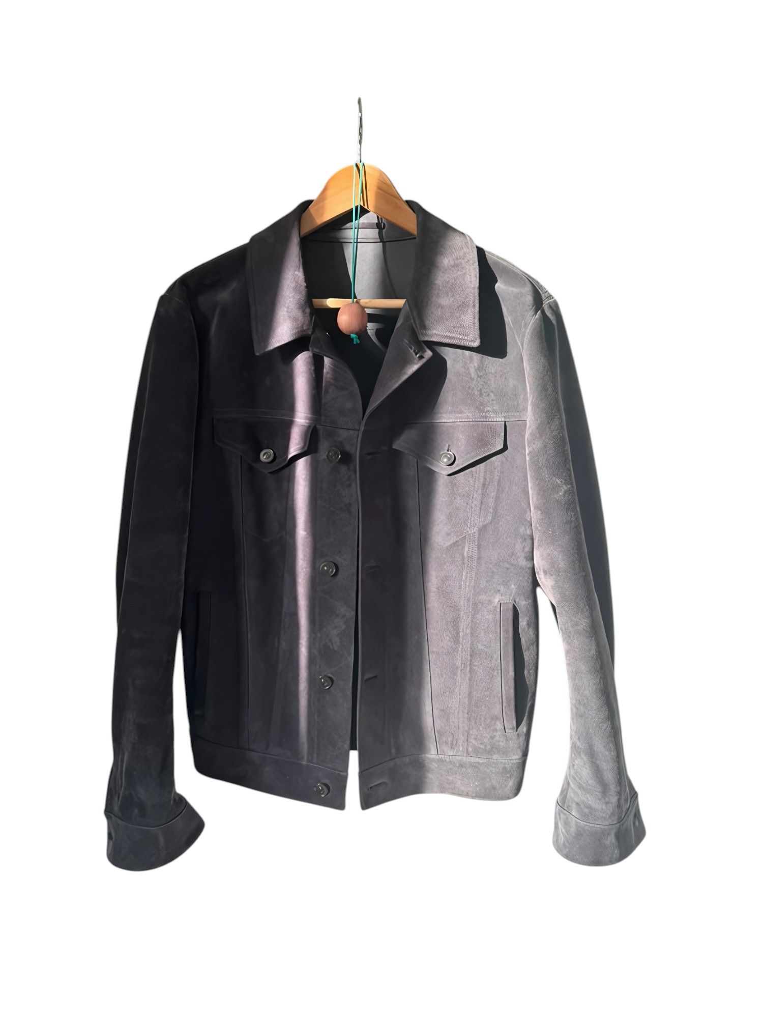 CALFSKIN SUEDE LEATHER JACKET