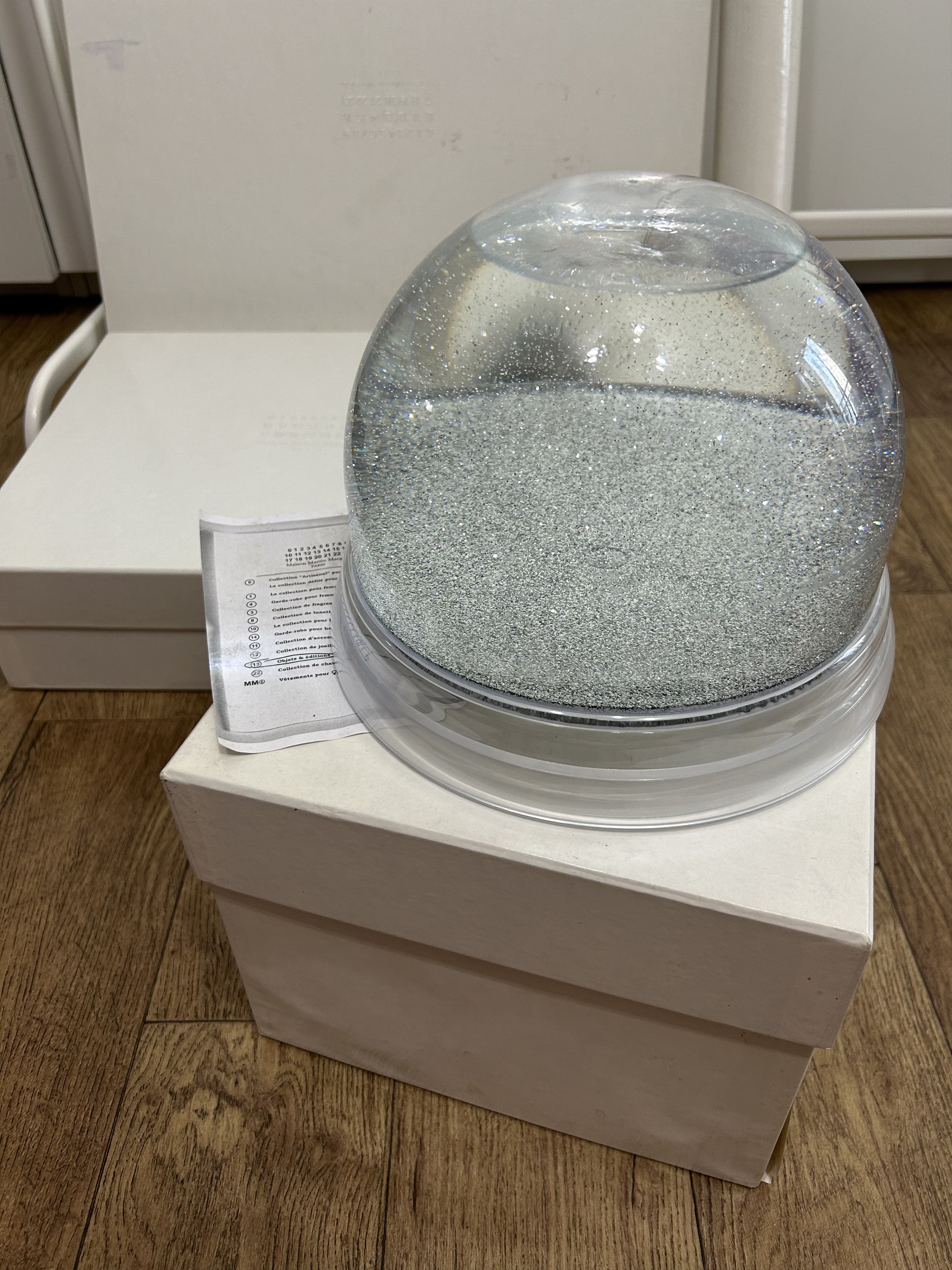 Maison Margiela Maison Margiela Line 13 Object Silver Glitter Snow Globe Size ONE SIZE - 2 Thumbnail