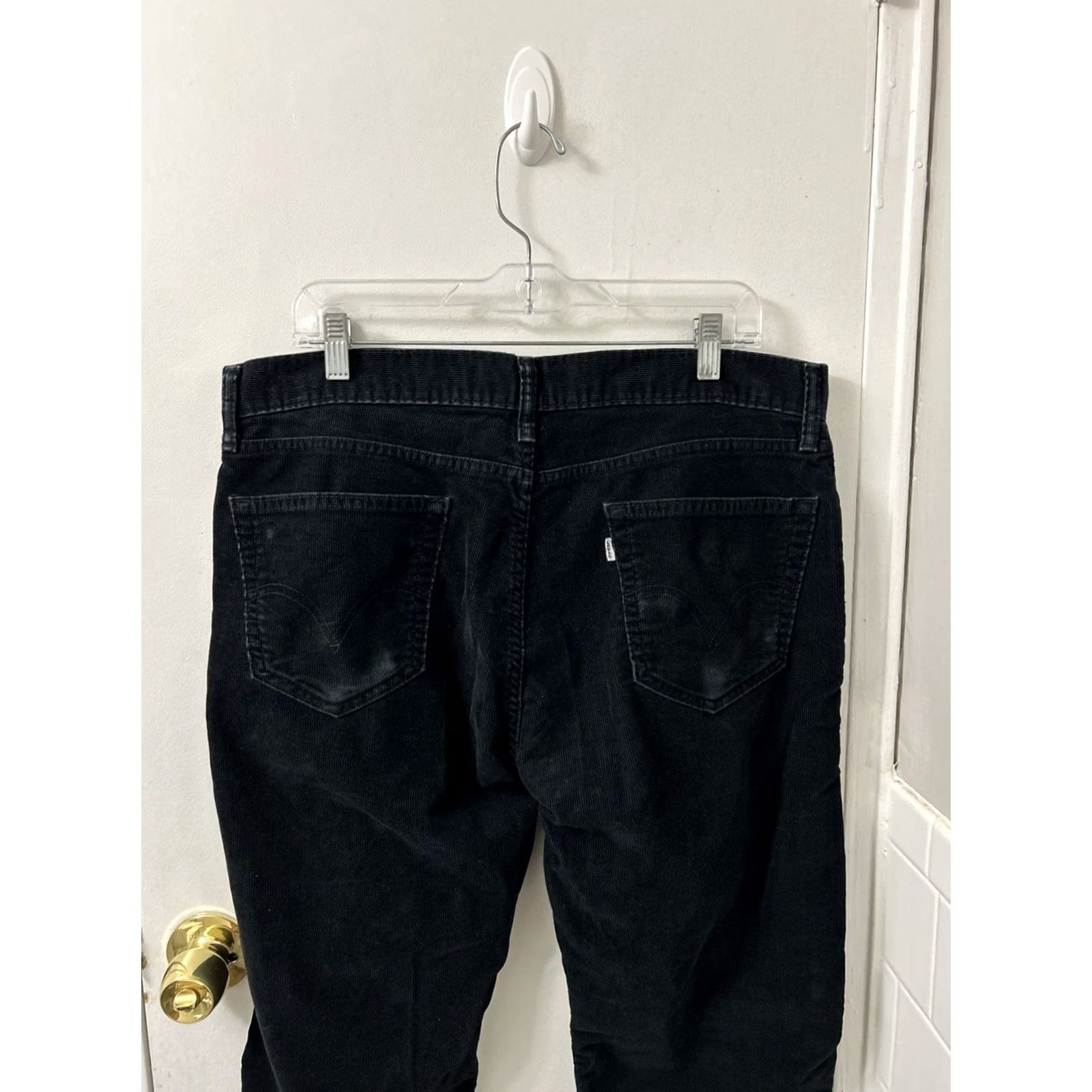 Levi's Levi's 505 Corduroy Pants Mens 36x30 Black Straight Fit White Tab Trousers Size US 36 / EU 52 - 7 Thumbnail