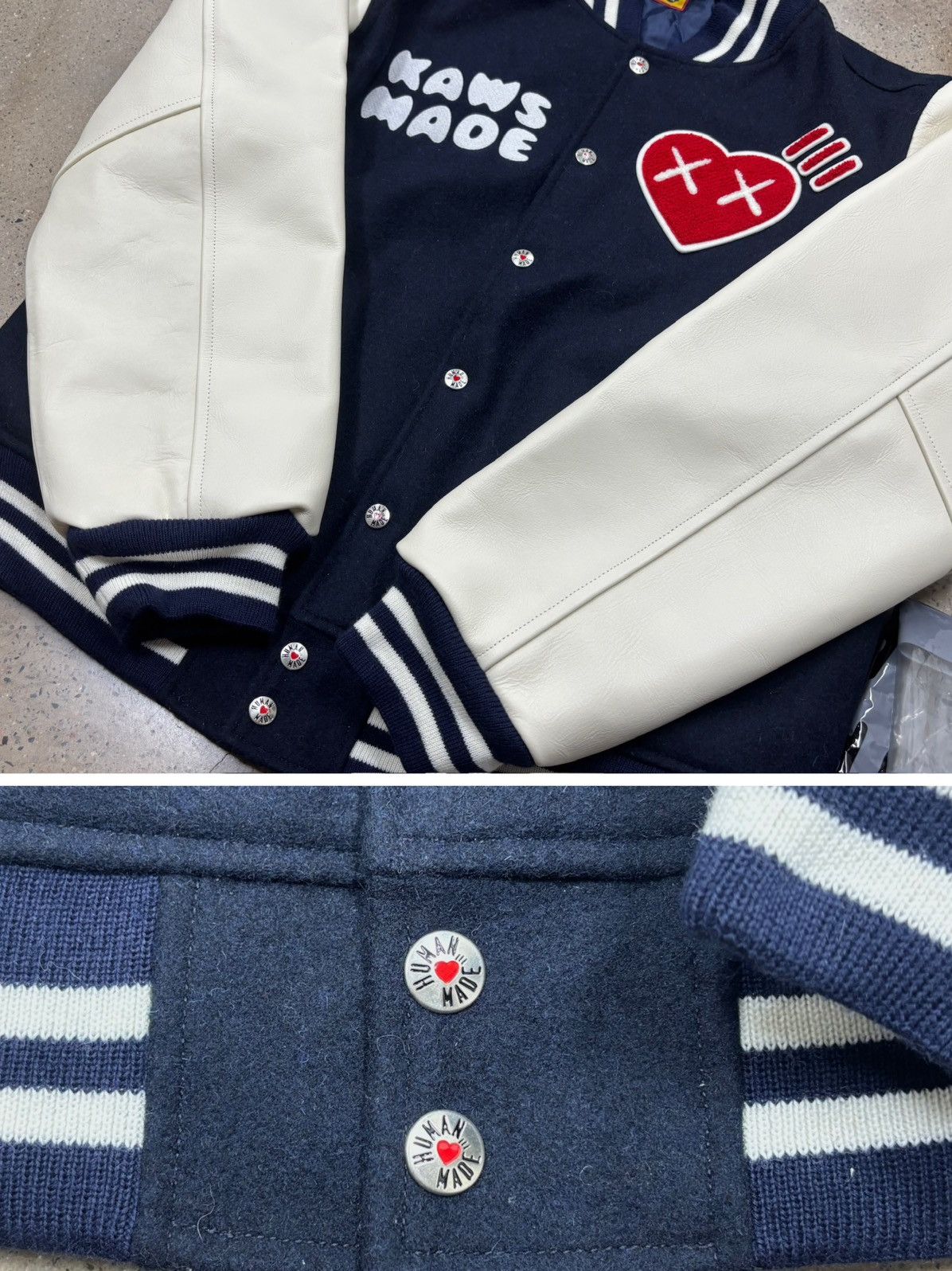 Human Made × Kaws Human Made x KAWS Varsity Jacket Size US L / EU 52-54 / 3 - 6 Thumbnail