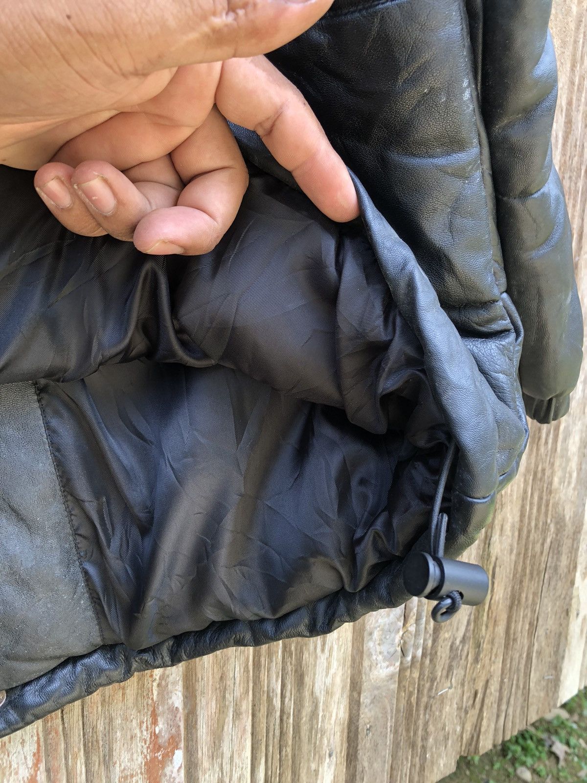 Other Piccolo Negozio Puffer Leather Jacket Size US M / EU 48-50 / 2 - 10 Thumbnail