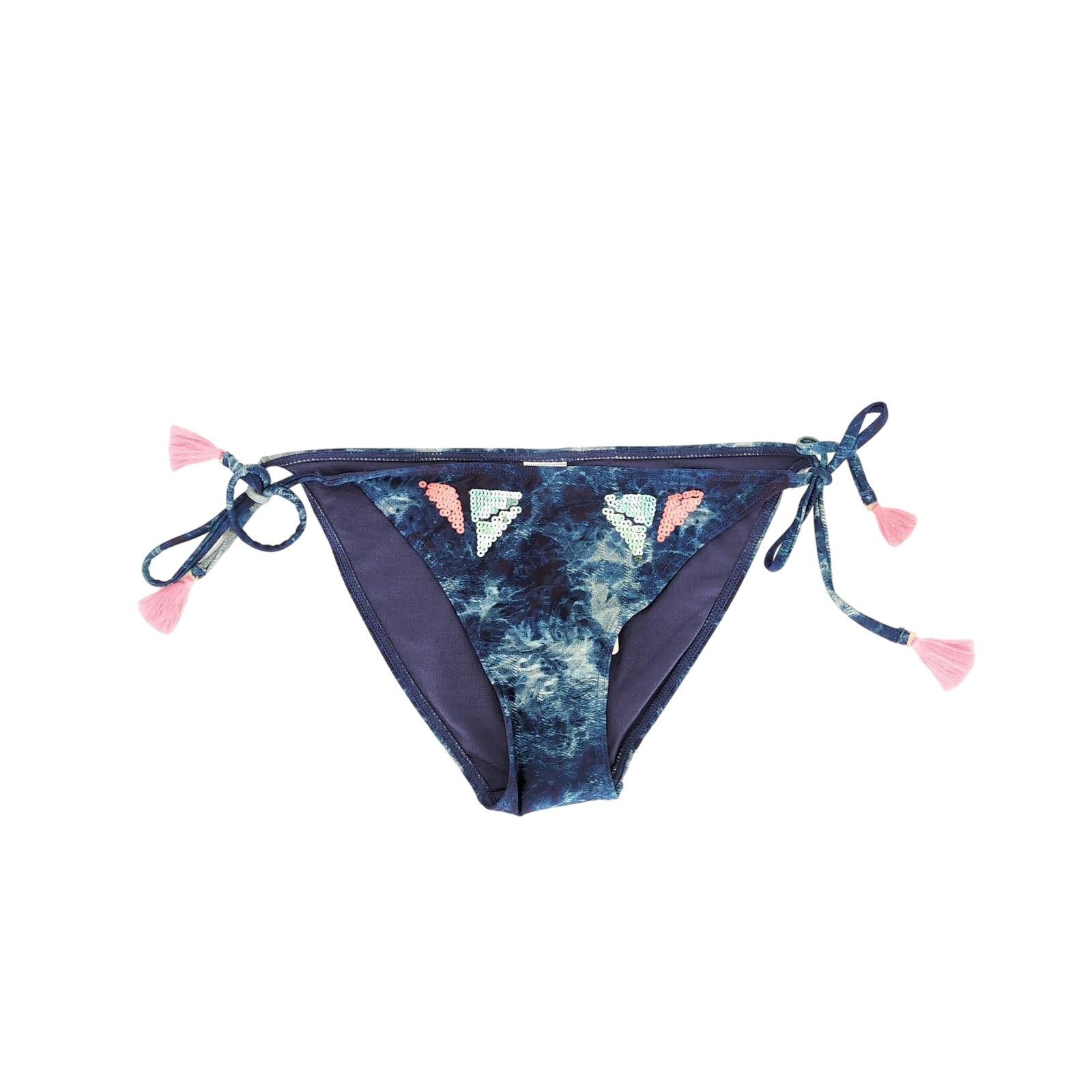 Desigual NWT Desigual Eloise Sequin Side Tie Bikini Bottoms - Size L Size ONE SIZE - 2 Thumbnail