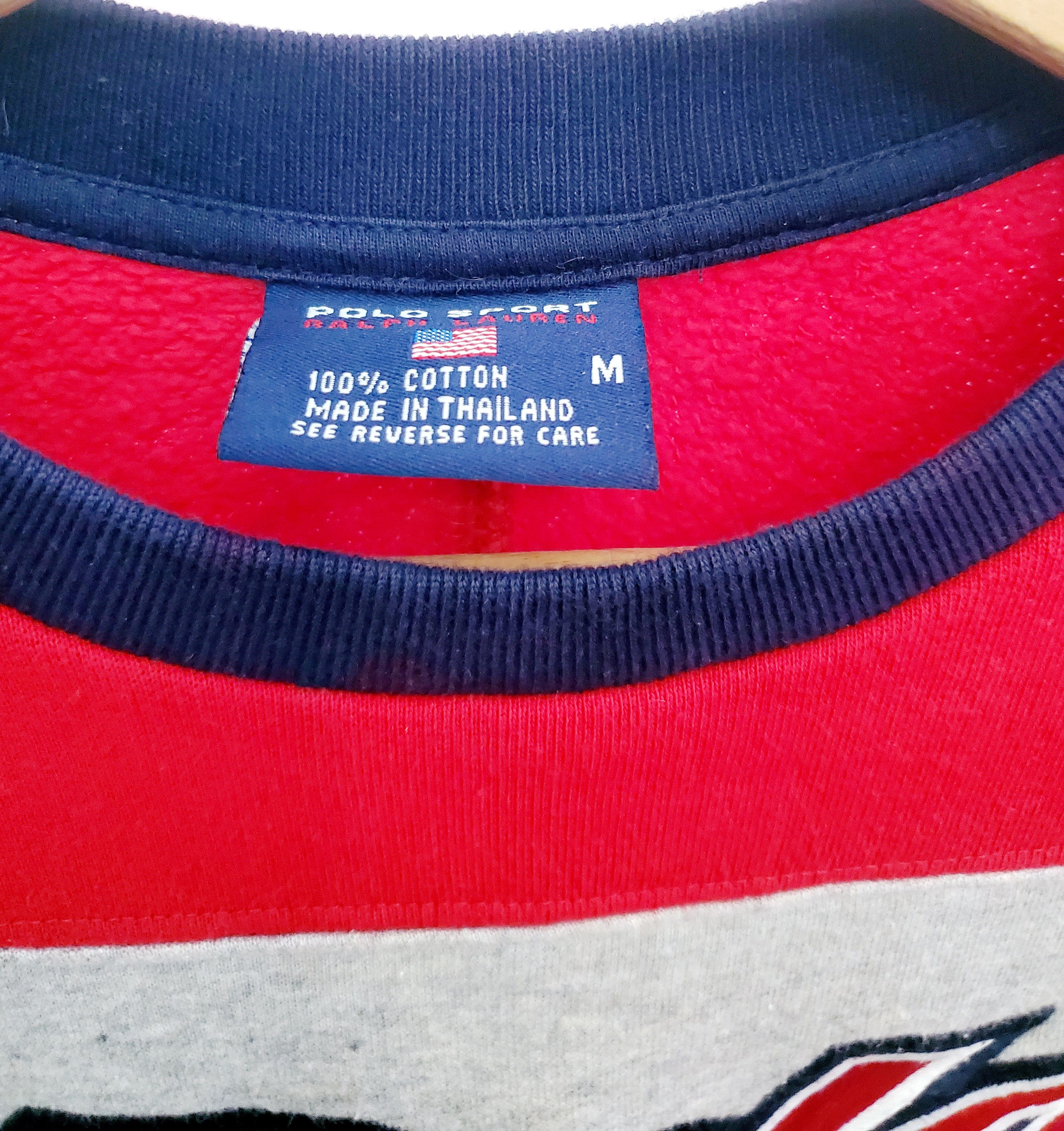 Polo Ralph Lauren × Vintage Vintage Polo Ralph Lauren sport hockey sweatshirt size M Size M / US 6-8 / IT 42-44 - 5 Thumbnail