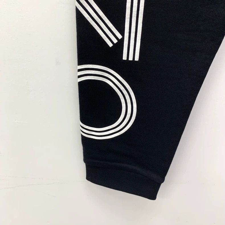 Kenzo KENZO sizeM Black logo letter printed cotton casual trouser Size 25" / US 0 / IT 36 - 5 Thumbnail