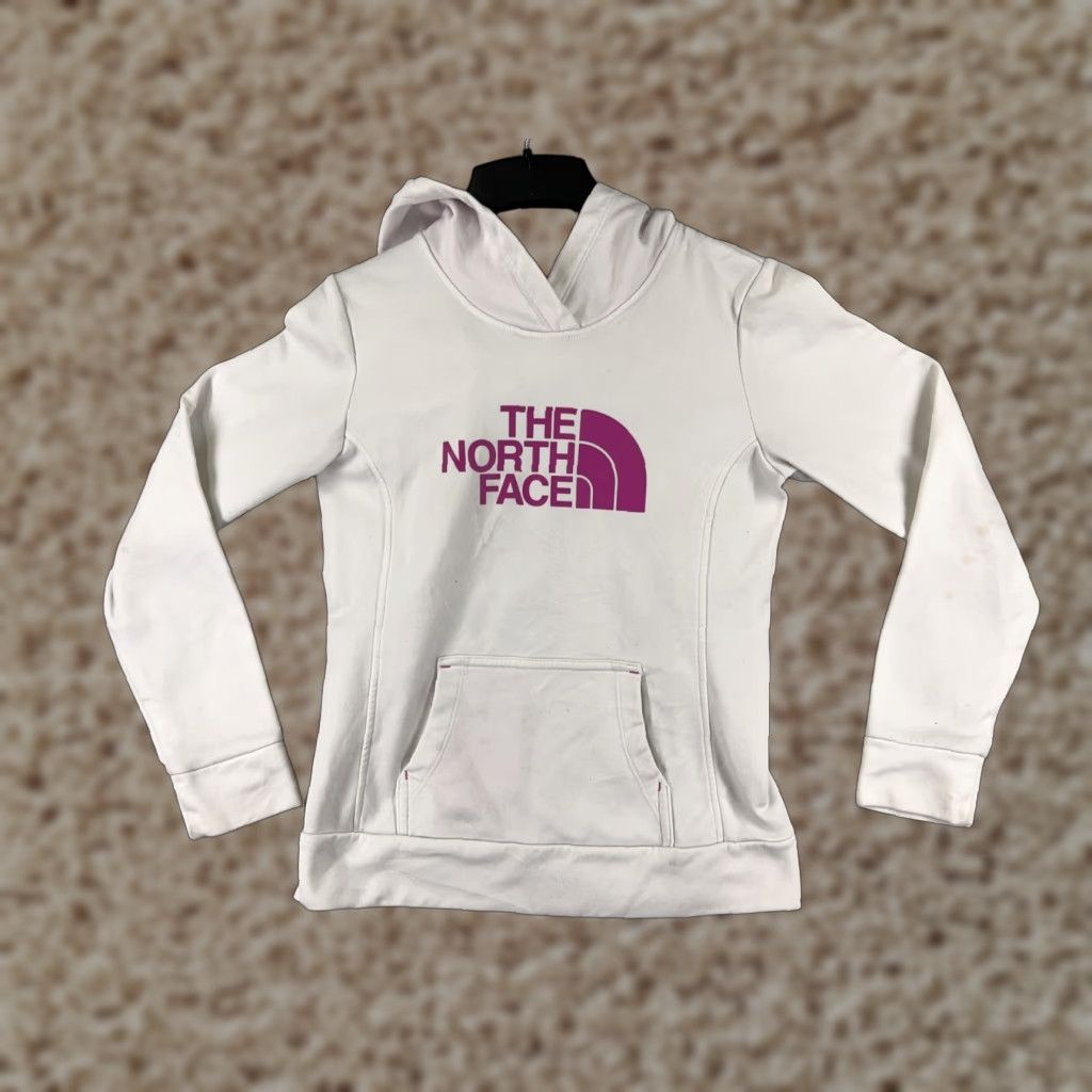 The North Face The North Face Womens Hoodie Shirt Regular White Cotton Jersey Logo Pockets 90s Outdoor Sports Mens? Size S / US 4 / IT 40 - 1 Thumbnail