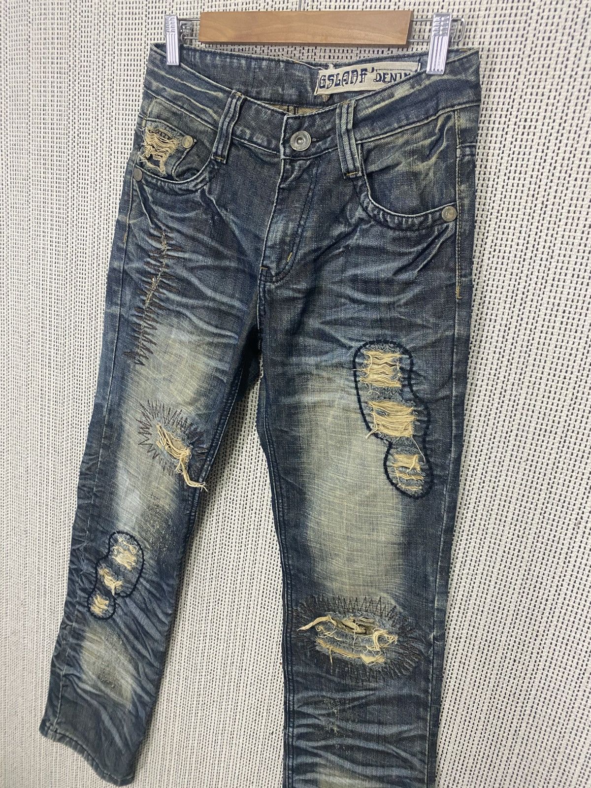 Japanese Brand These jeans feature a distressed and punk-inspired design, Size US 30 / EU 46 - 3 Thumbnail