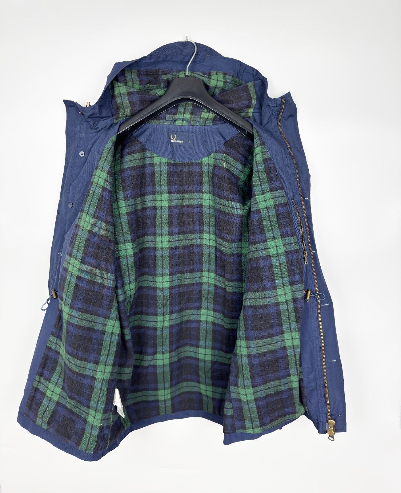 Fred Perry Fred Perry Jacket Mens Blue Parka Coat Casuals Size US S / EU 44-46 / 1 - 7 Thumbnail