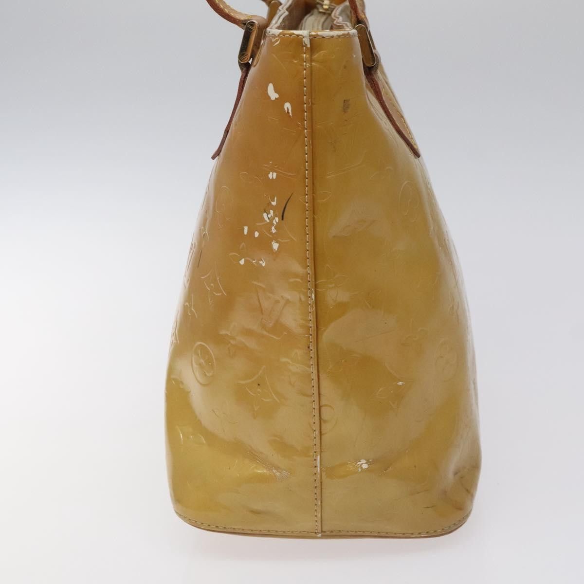 Louis Vuitton LOUIS VUITTON Monogram Vernis Houston Hand Bag Beige M91004 Size ONE SIZE - 4 Thumbnail