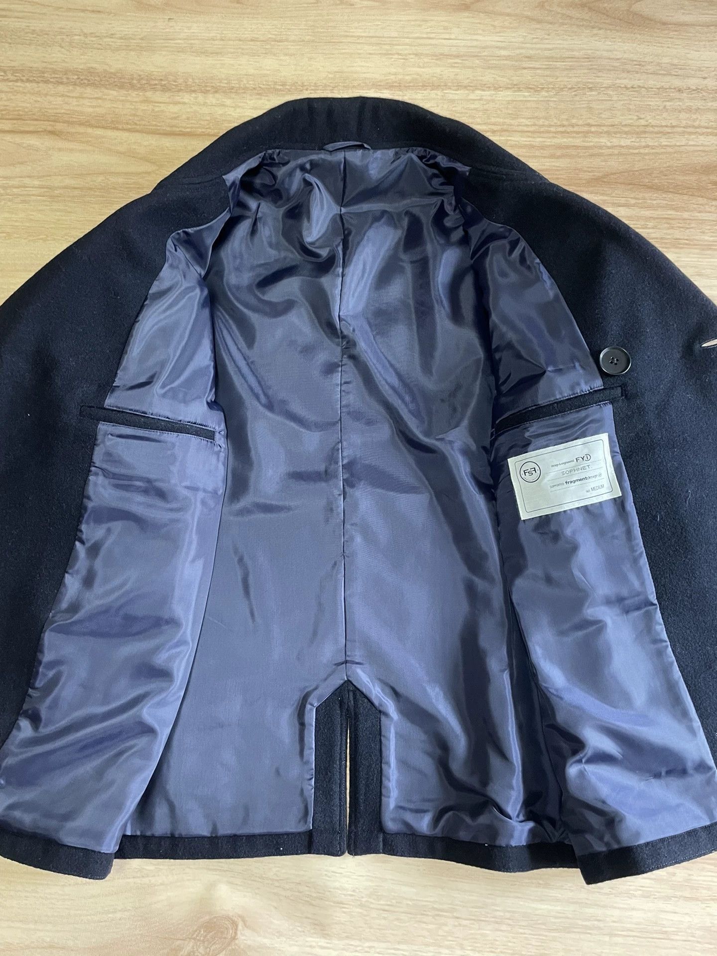 Fragment Design Double-Breasted Wool Coat with Neon Zippers Size US M / EU 48-50 / 2 - 6 Thumbnail