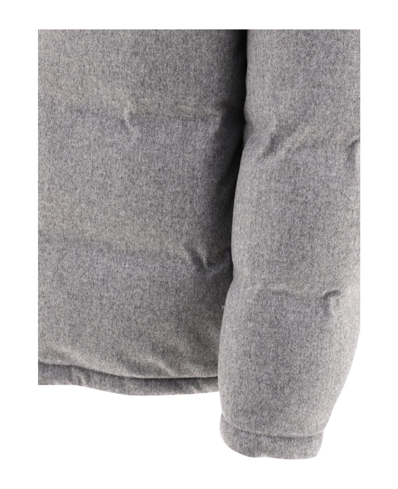 Brunello Cucinelli 0924 Wr Padded Jacket in Light Grey Size US XXL / EU 58 / 5 - 4 Thumbnail