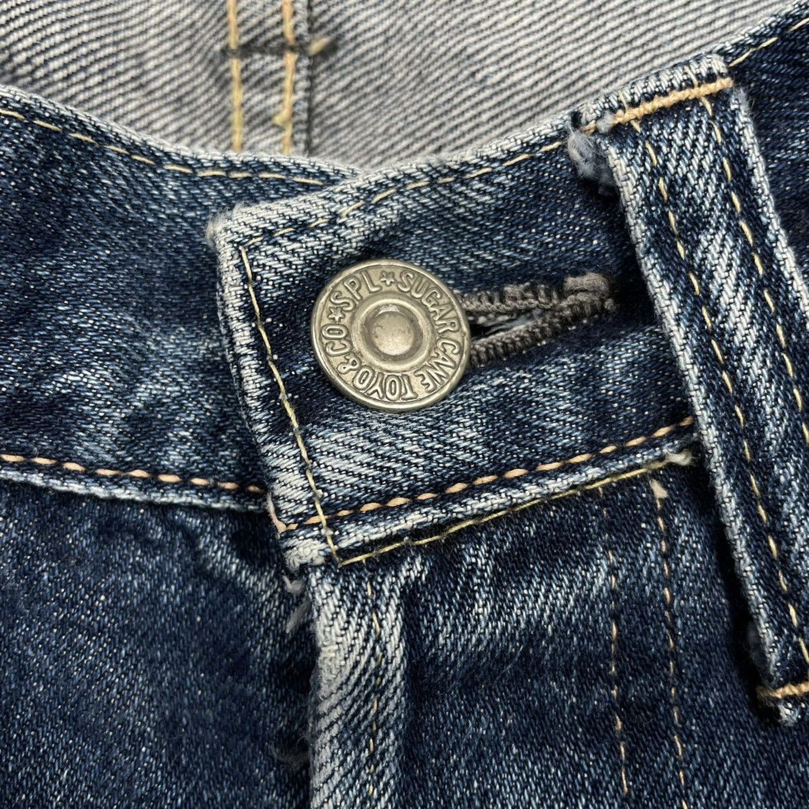 Harley Davidson × Japanese Brand × Vintage 🇯🇵VTG SUGAR CANE Stone Wash Denim Shorts Size US 29 - 3 Thumbnail