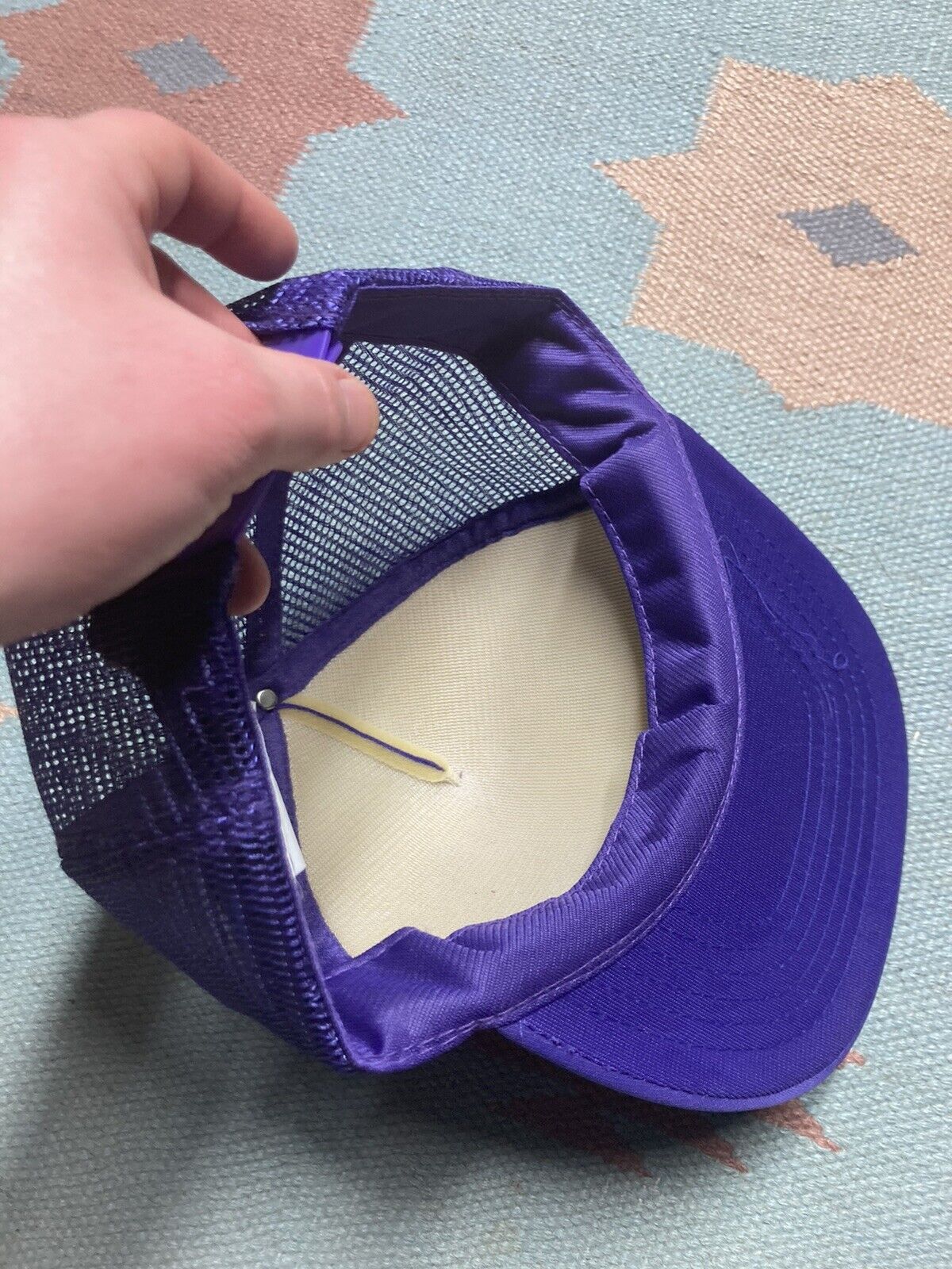 Vintage Vtg trucker hat farming made me dirt poor novelty funny Size ONE SIZE - 7 Thumbnail